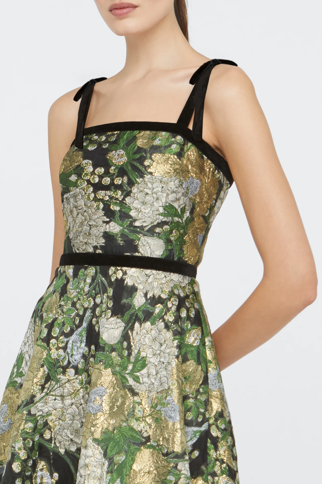 Joni Velvet Bow Strap Dress - Image 4