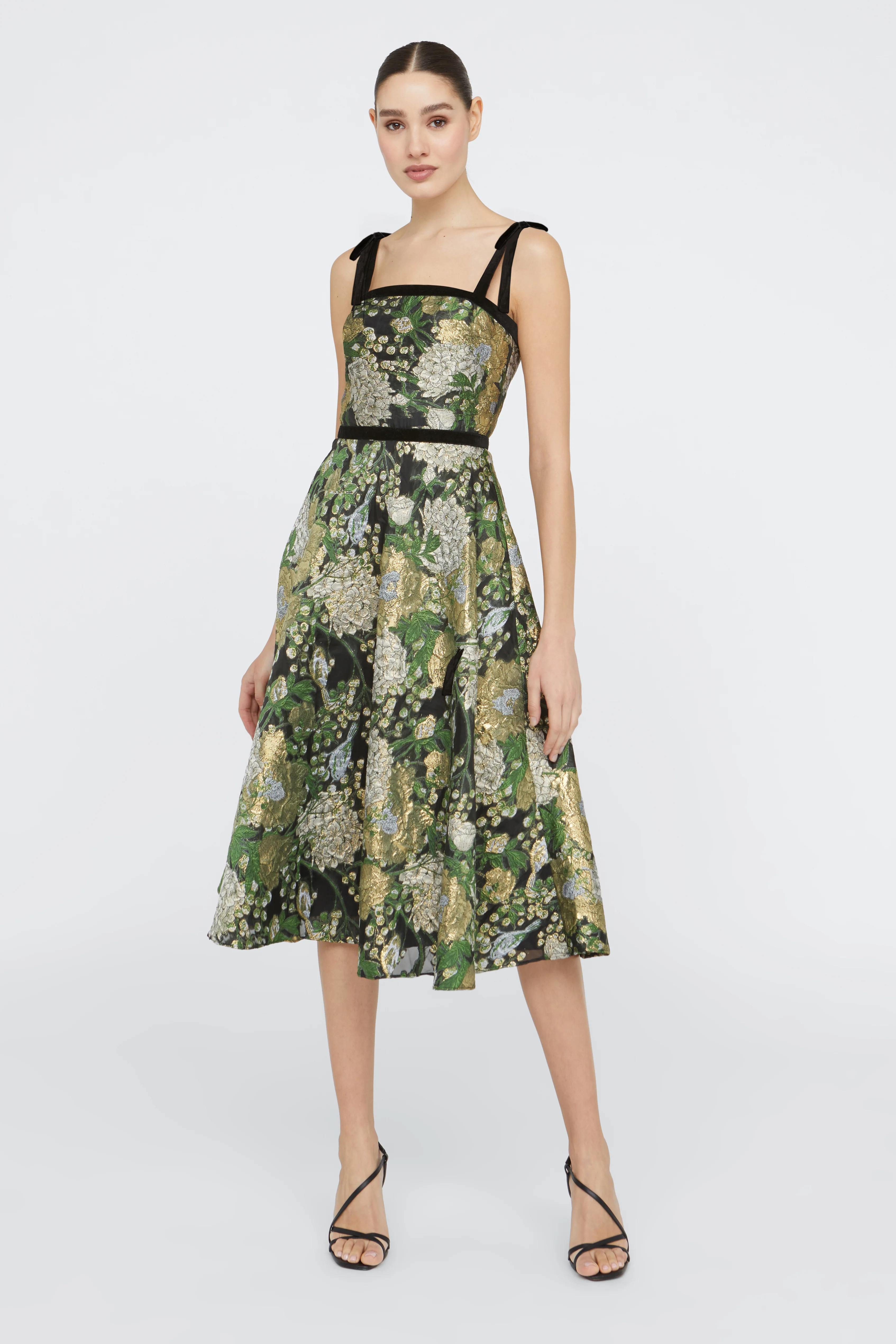 Joni Velvet Bow Strap Dress - Image 5
