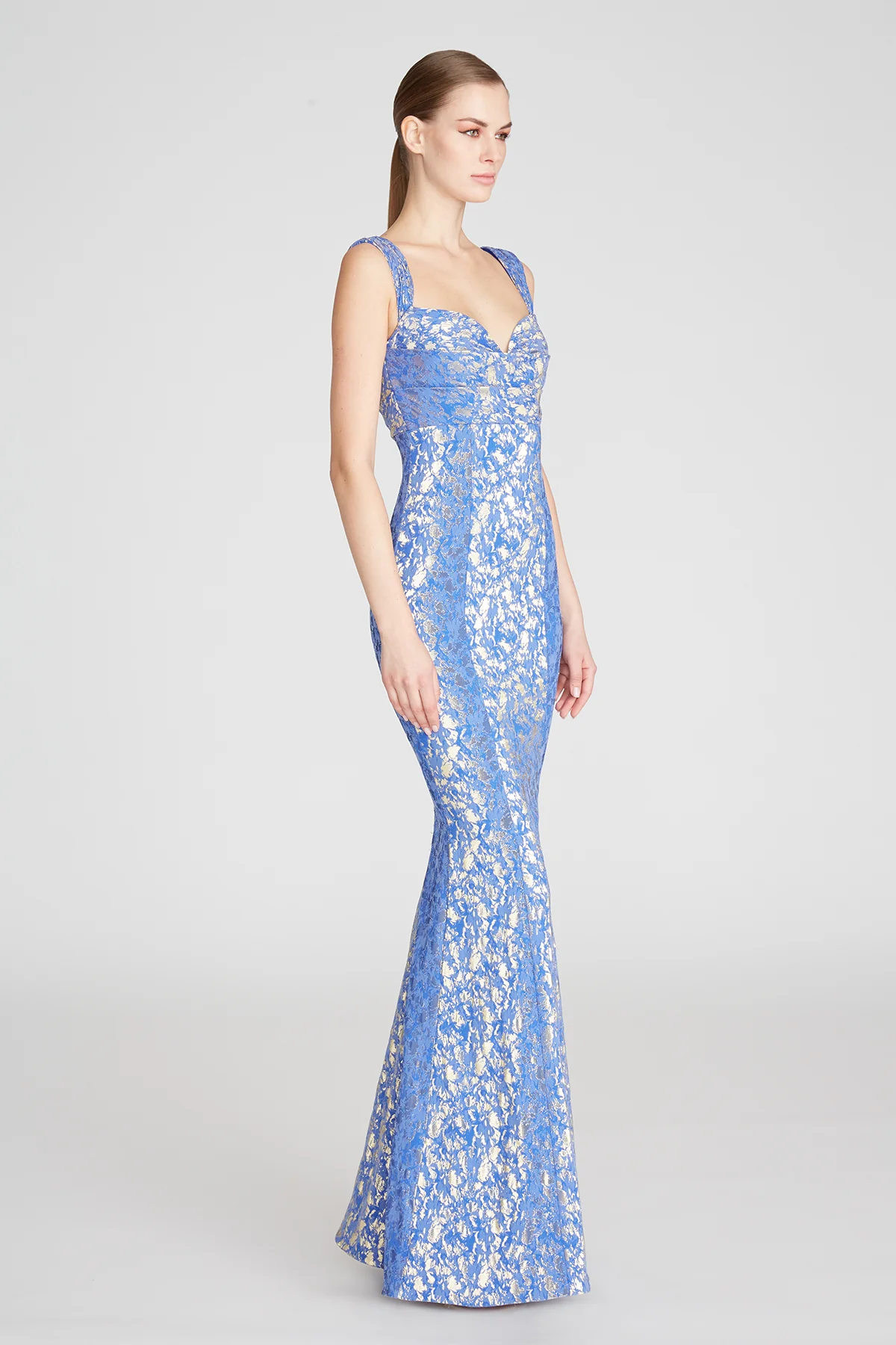 June Stretch Jacquard Gown - Image 6