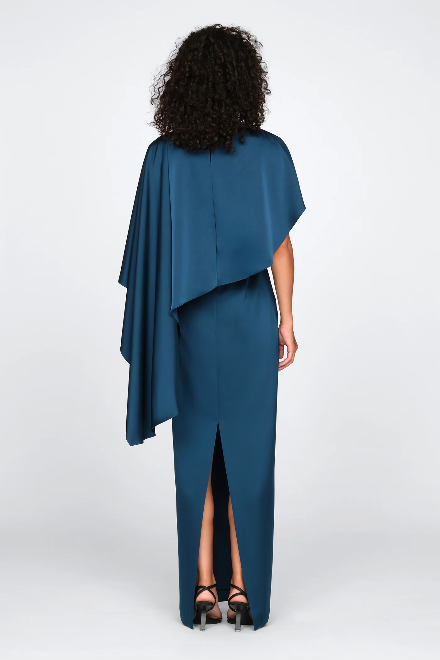 Karis Cape Column Gown - Image 2