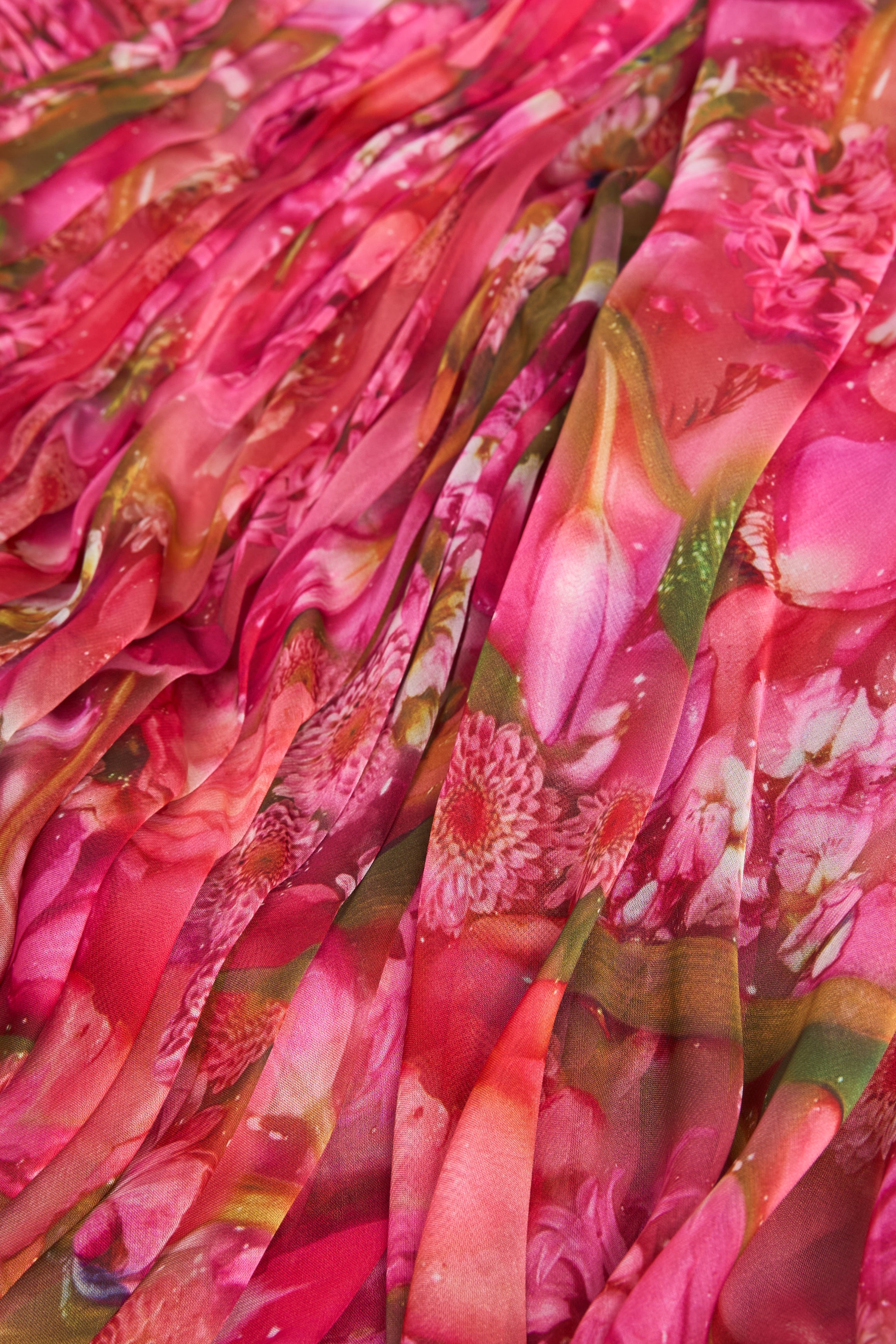Katia Draped Chiffon Dress - Image 5