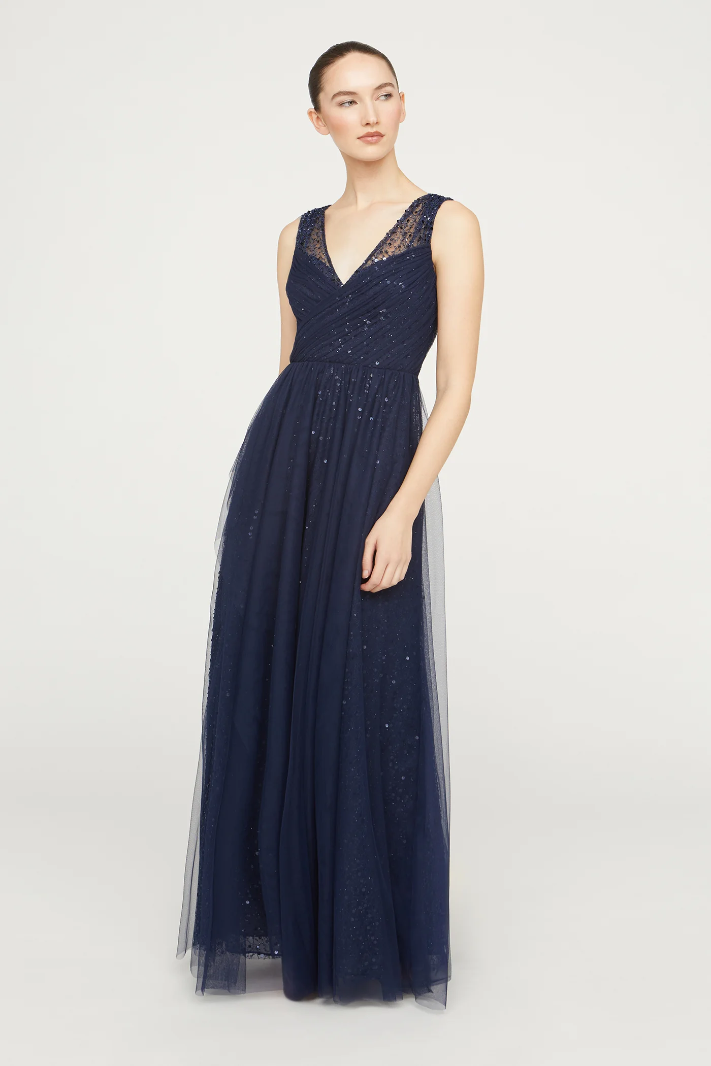 Kiana Beaded V Neck Gown - Image 5