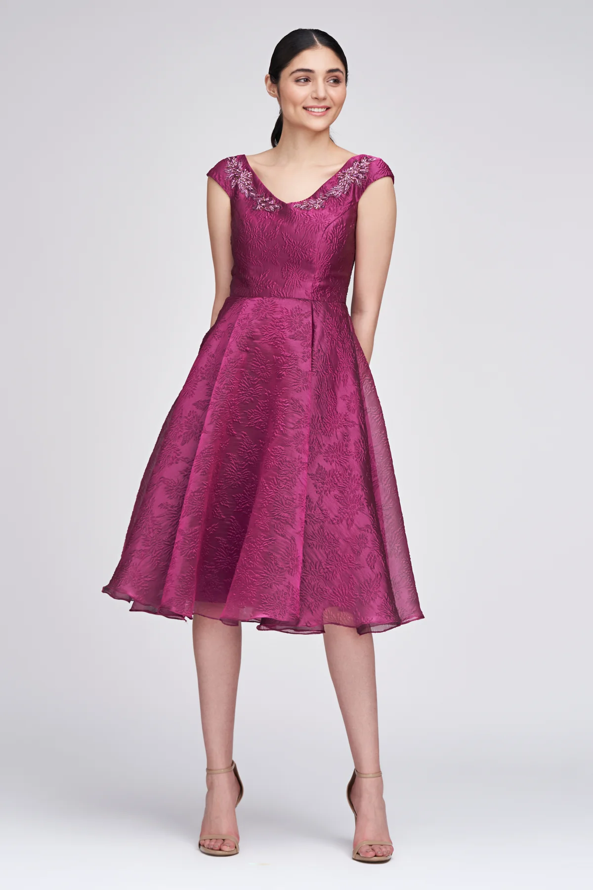 Kit Bateau Neck Cocktail Dress - Image 8