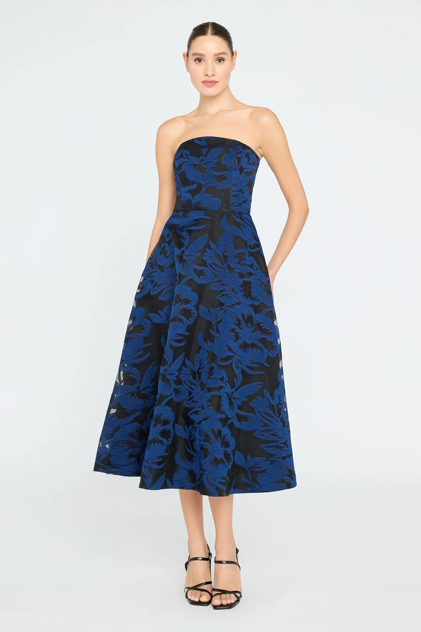 Laure Jacquard Midi Dress - Image 4