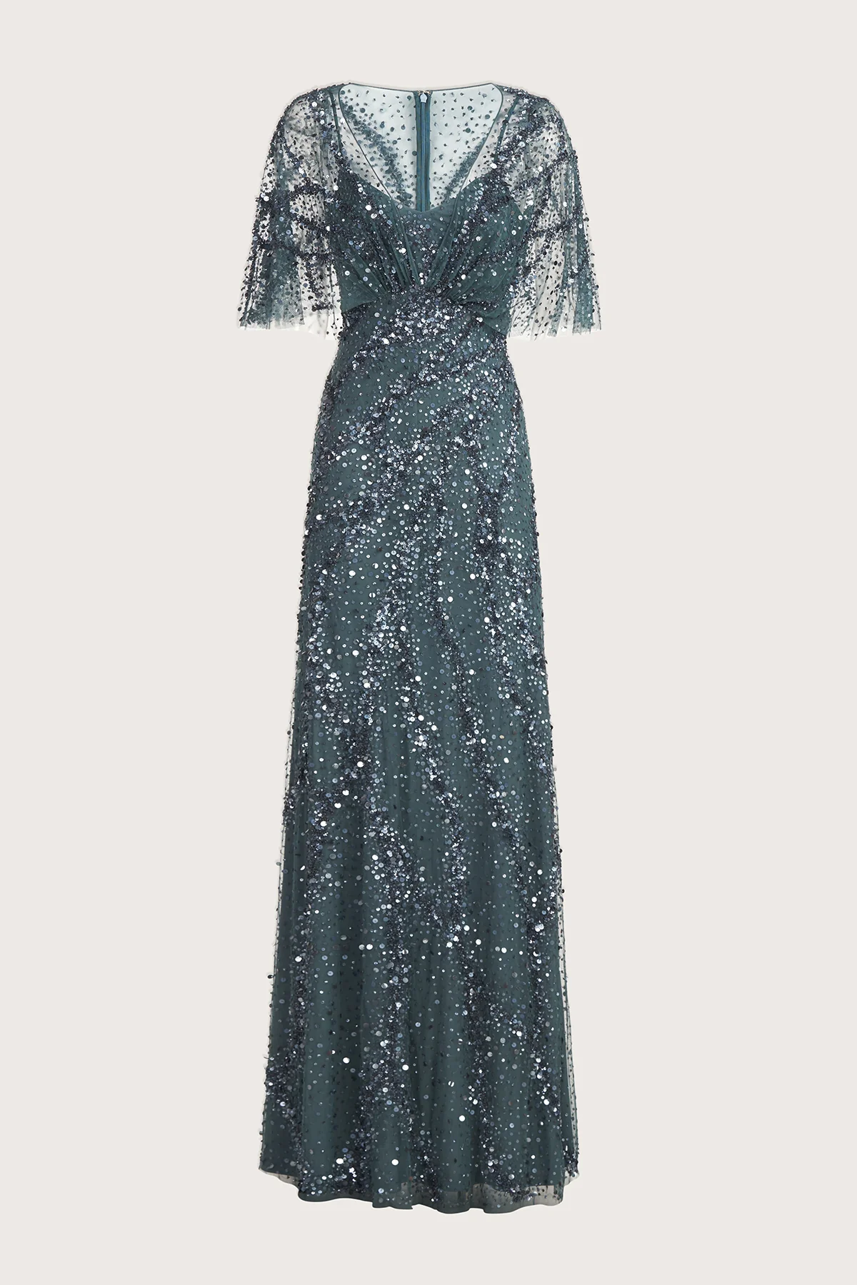 Lavinia Beaded Capelet Gown - Image 5