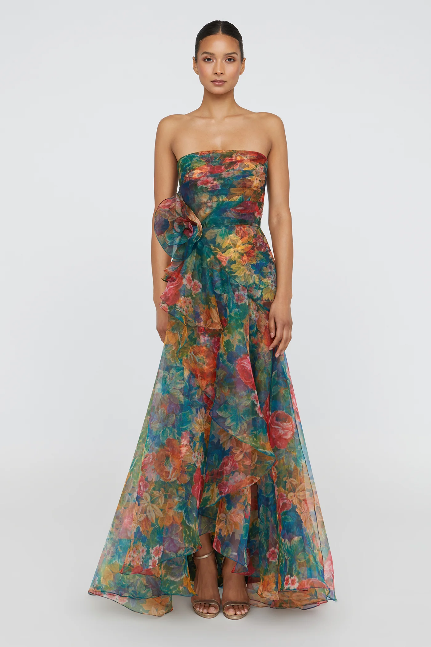 Leora Rosette Ruffle Gown - Image 6