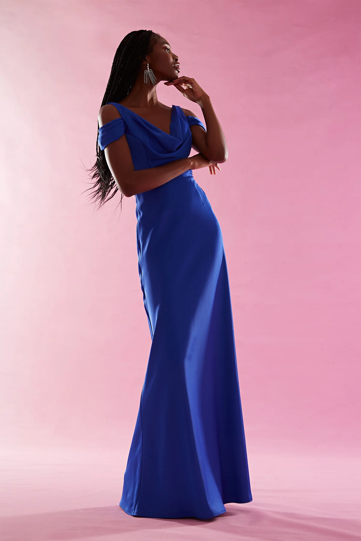 Lina Cowl Neck Gown - Image 2