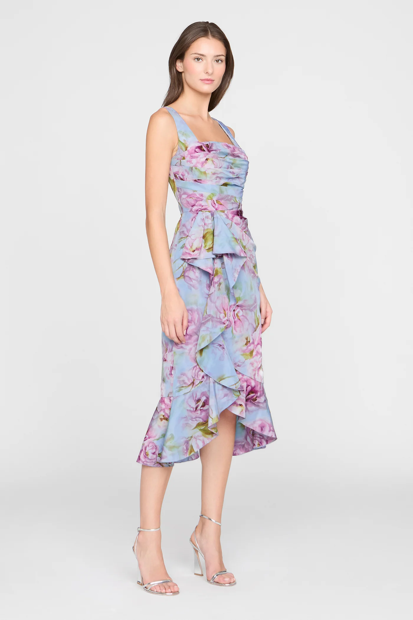Livia Printed Taffeta Dress - Image 3