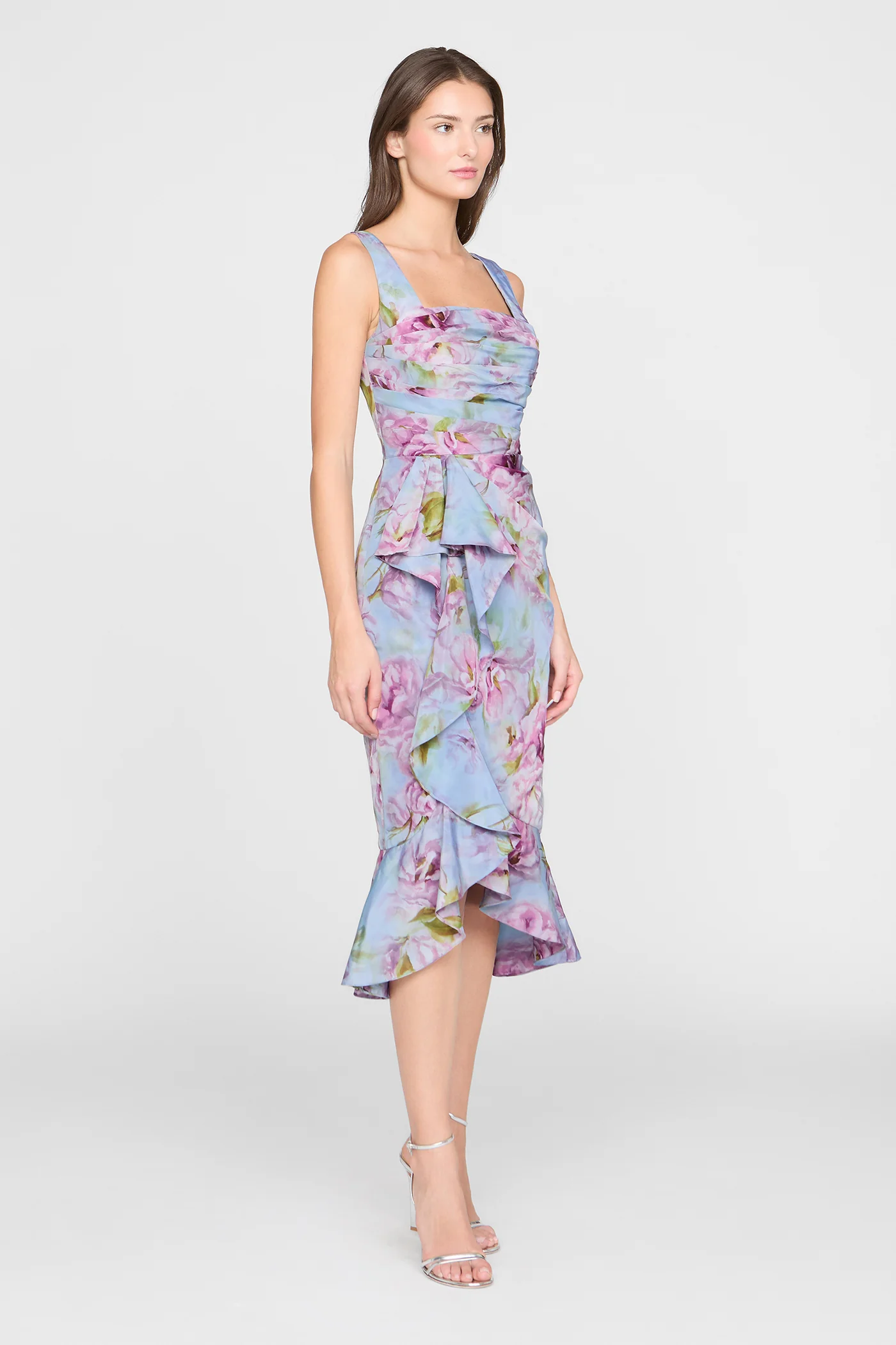 Livia Printed Taffeta Dress - Image 5