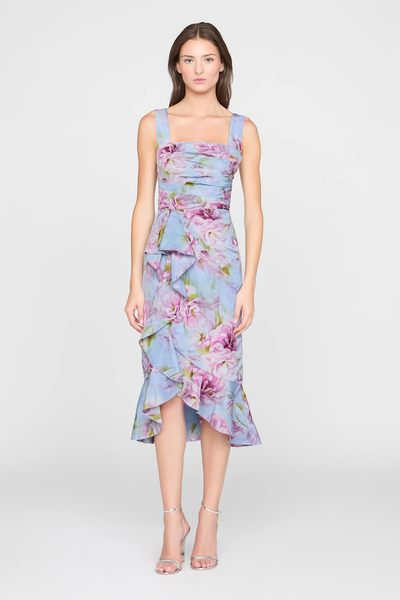 Livia Printed Taffeta Dress - Image 6