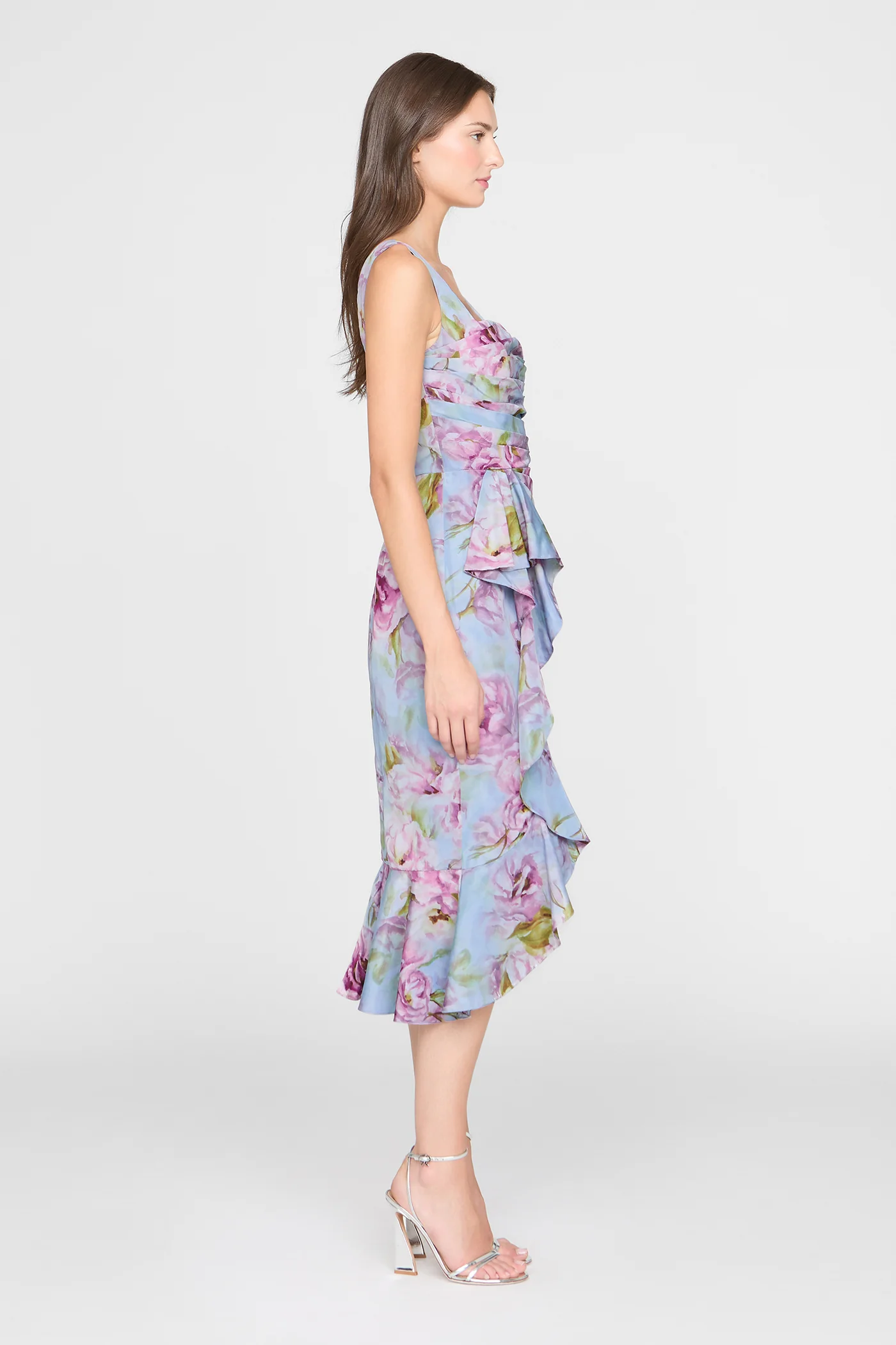 Livia Printed Taffeta Dress - Image 7