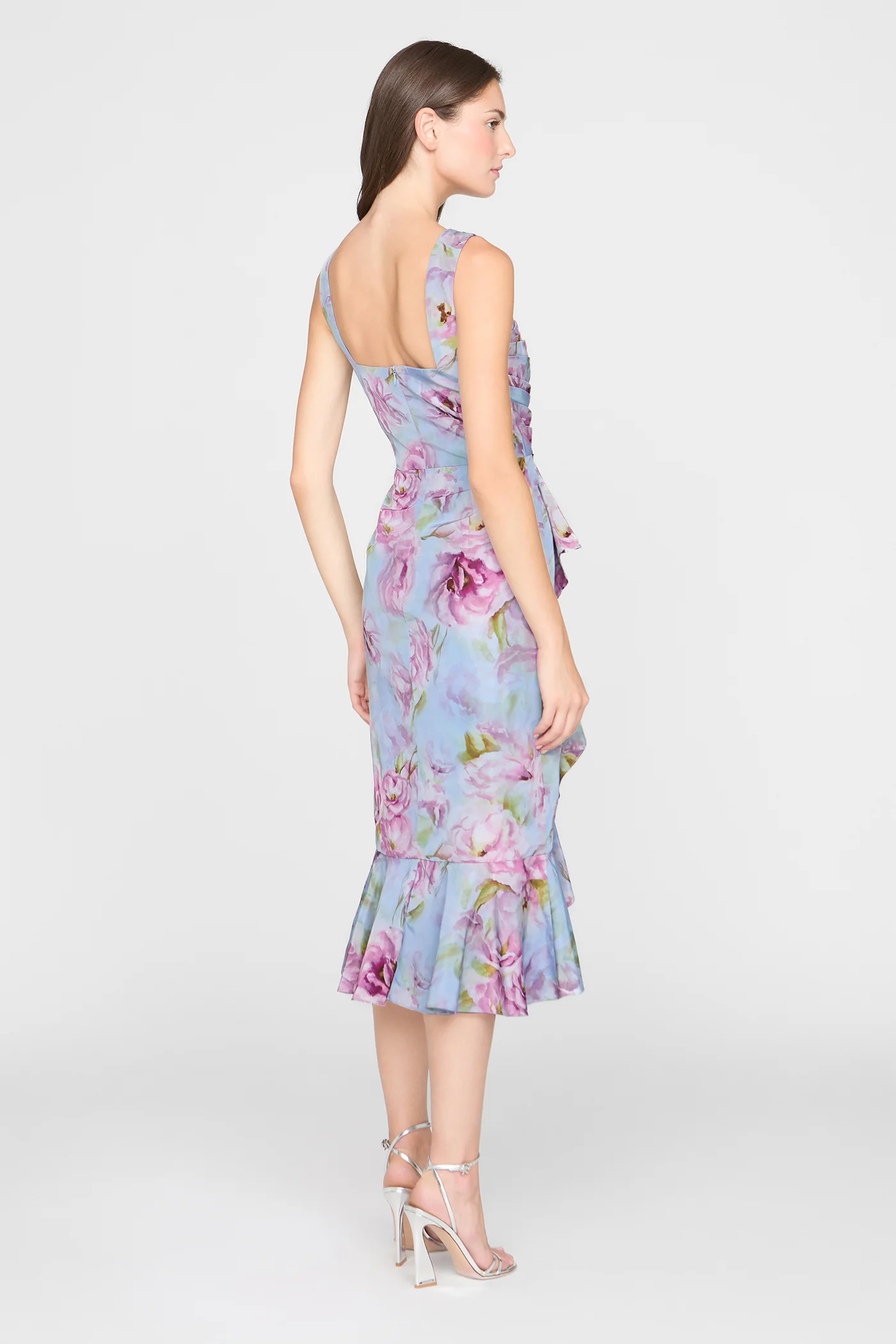 Livia Printed Taffeta Dress - Image 8