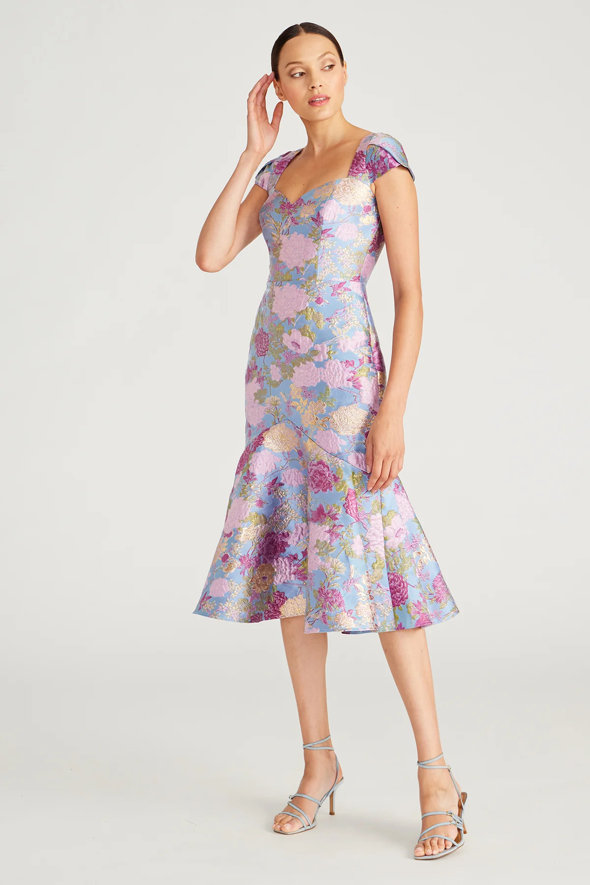 Logen Jacquard Cocktail Dress - Image 3