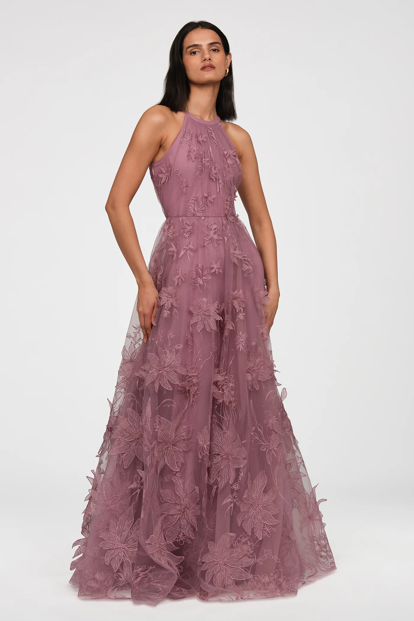 Lux Floral Embroidered Gown - Image 8