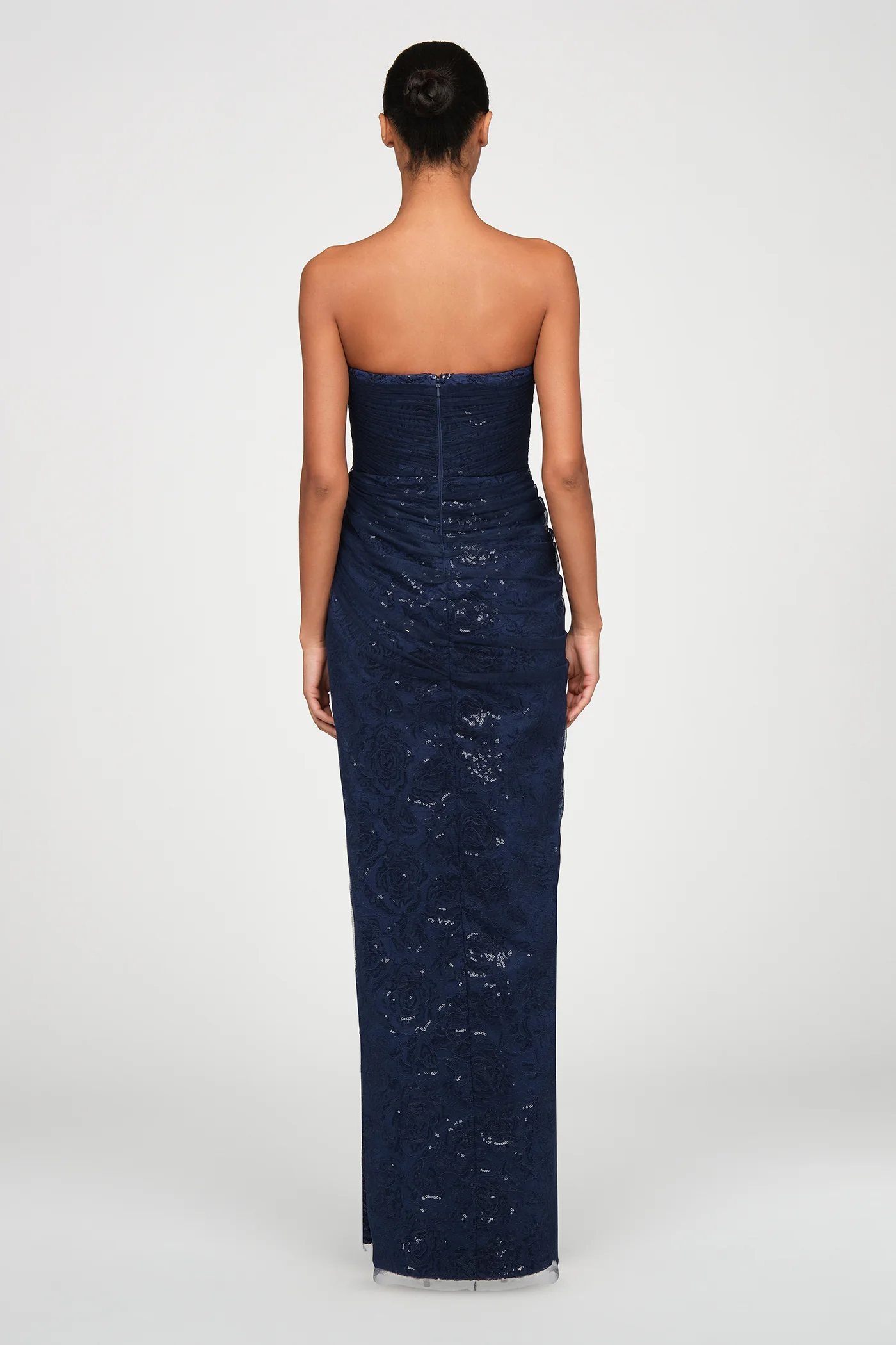 Mal Beaded Lace Strapless Gown - Image 4