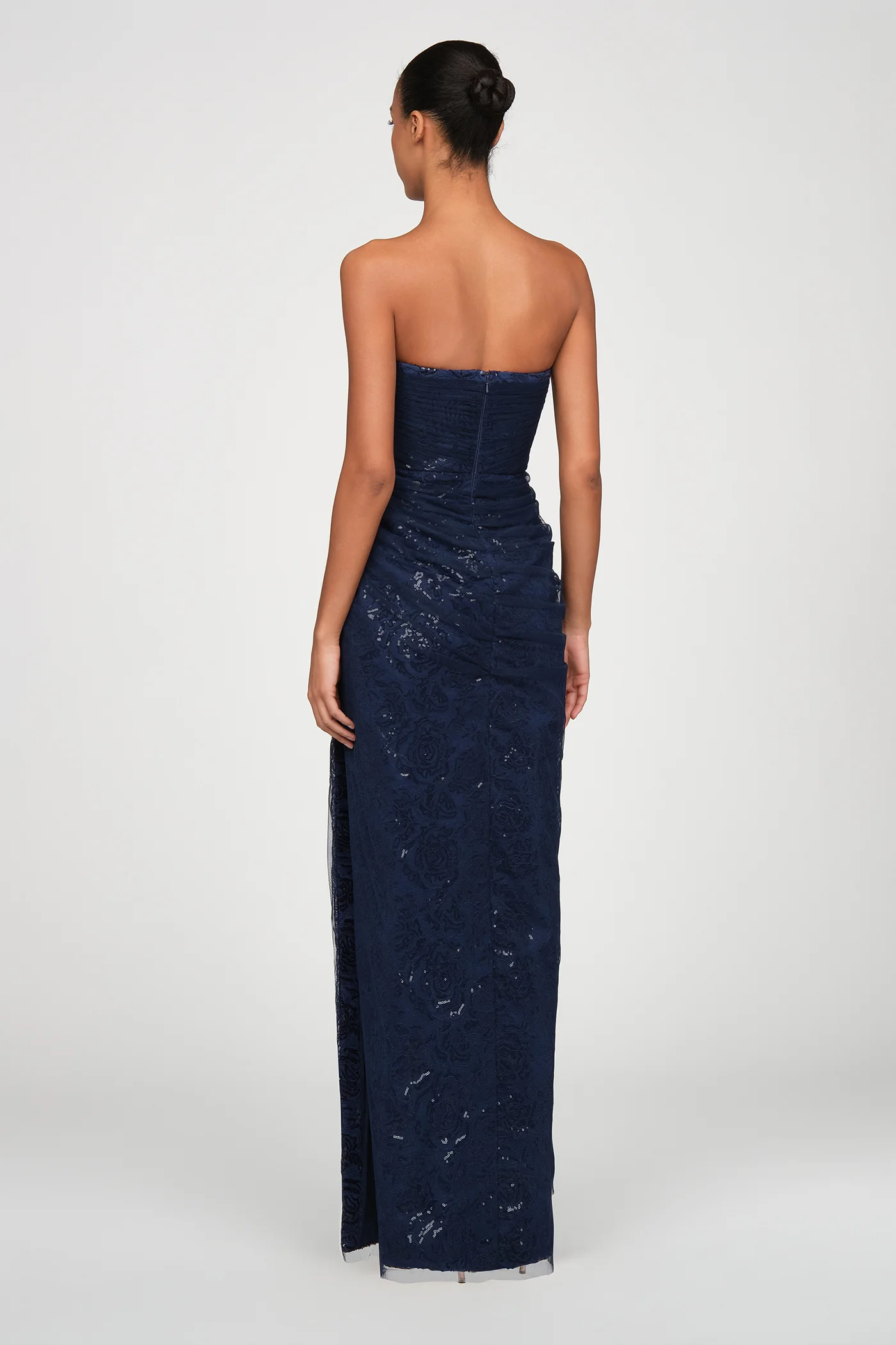 Mal Beaded Lace Strapless Gown - Image 5