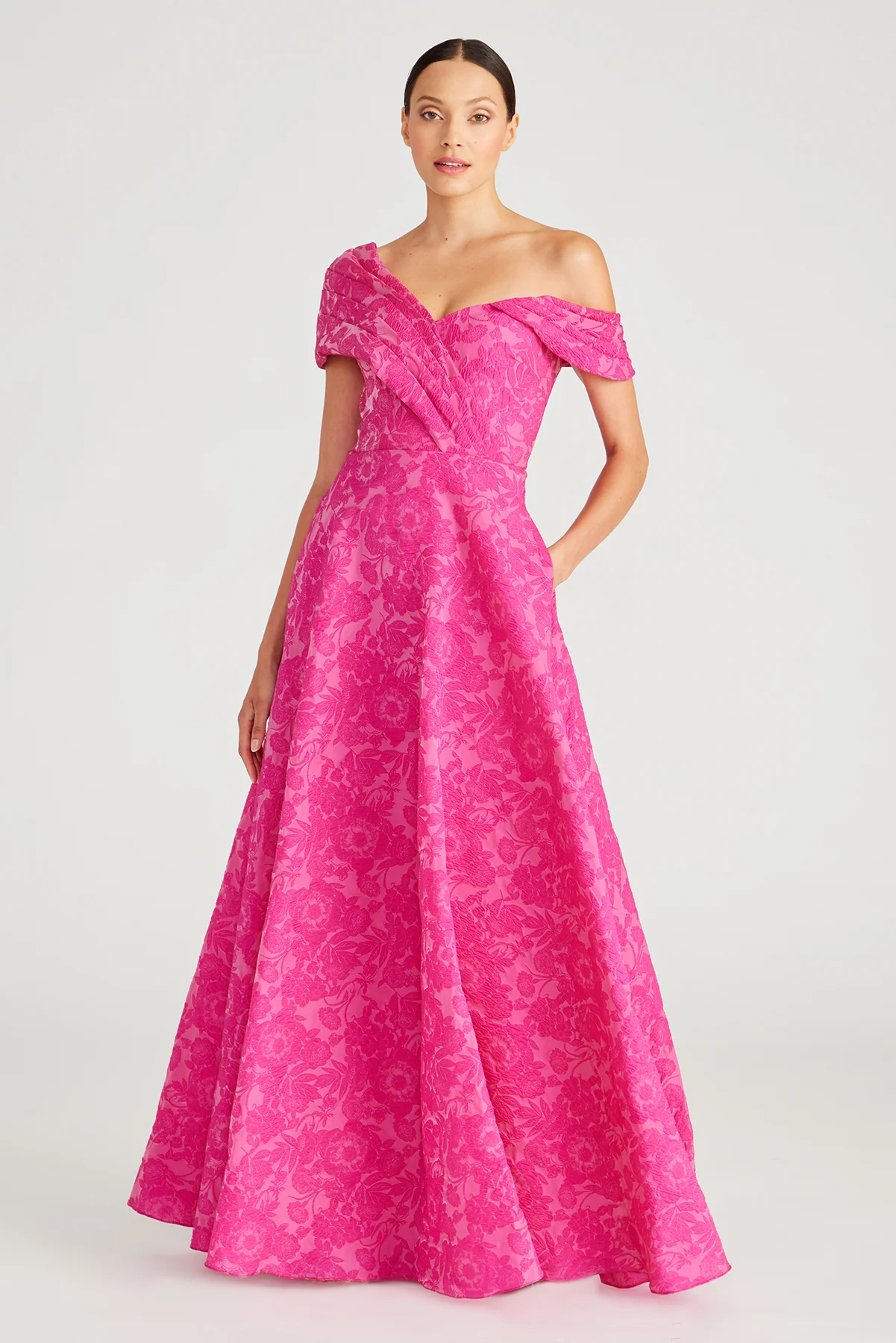 Marlene Cloud Jacquard Gown - Image 2