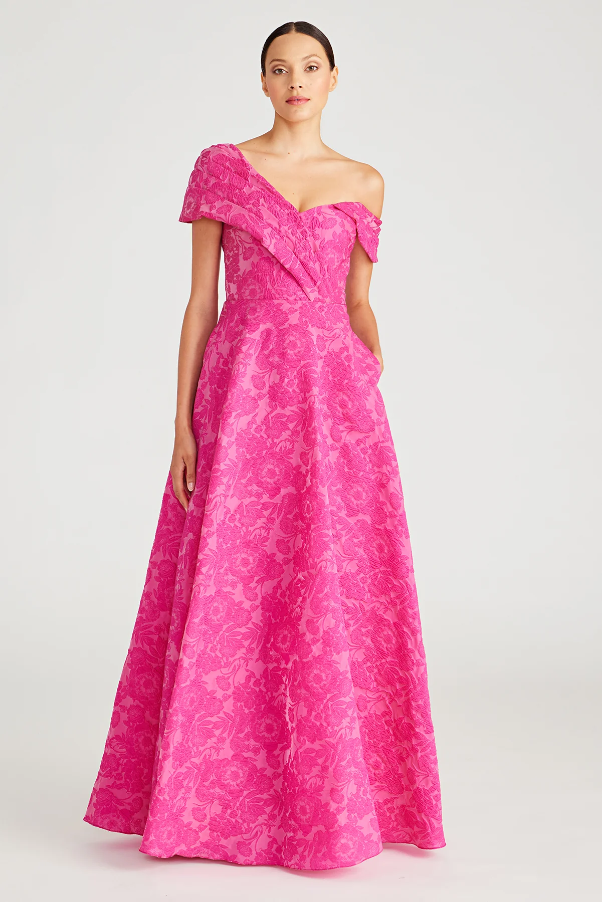 Marlene Cloud Jacquard Gown - Image 8