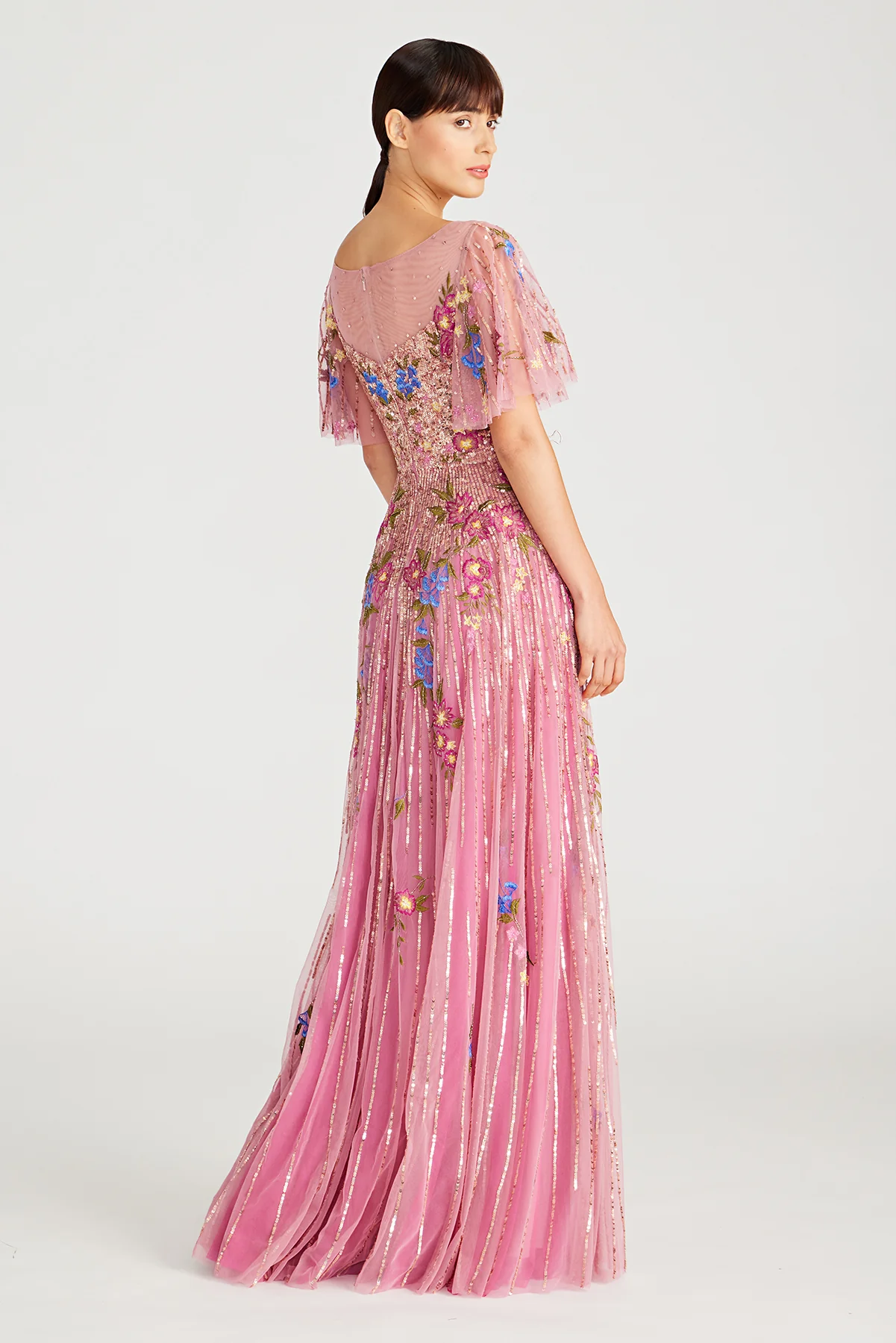 Maxine Bateau Neck Beaded Gown - Image 6