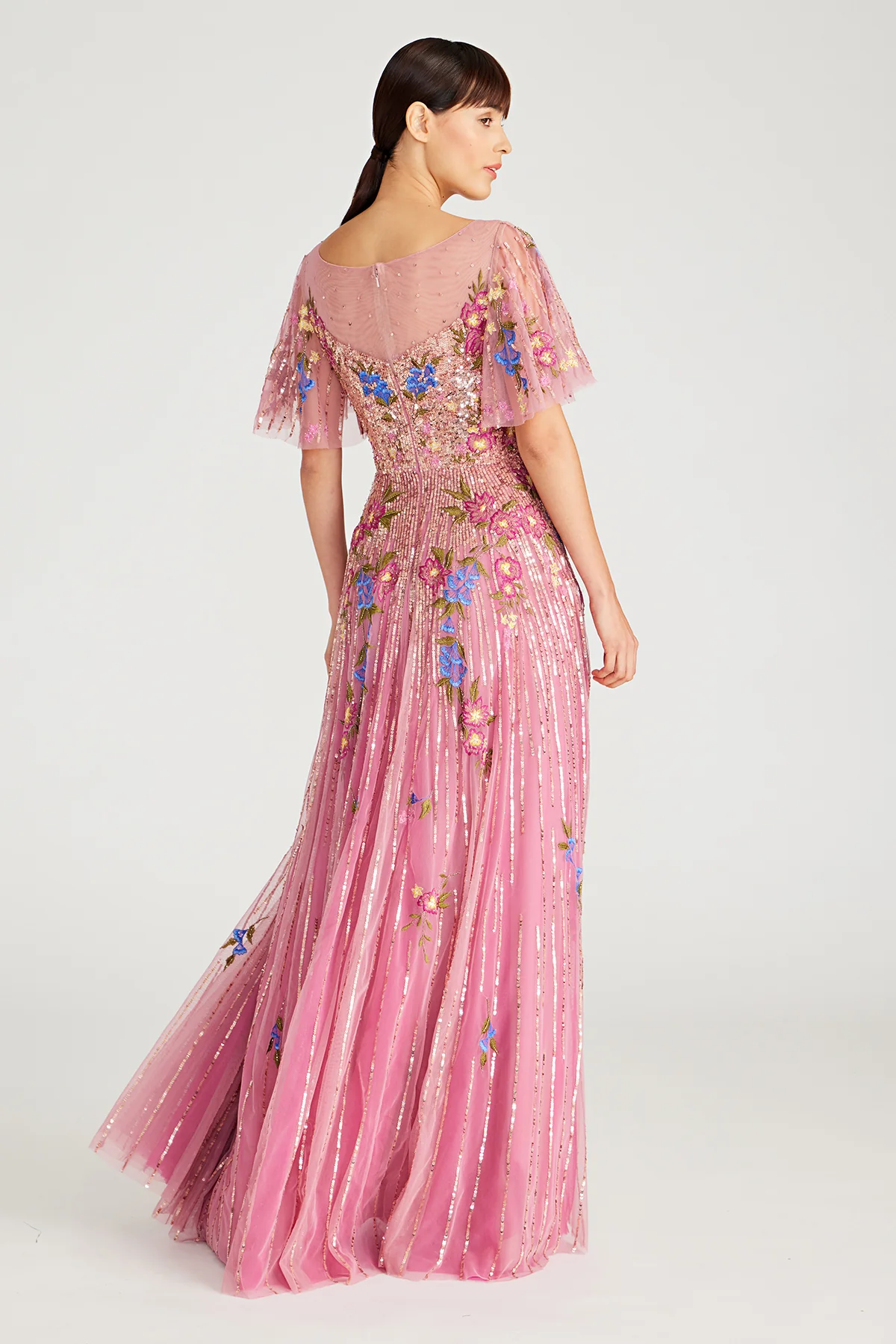Maxine Bateau Neck Beaded Gown - Image 9