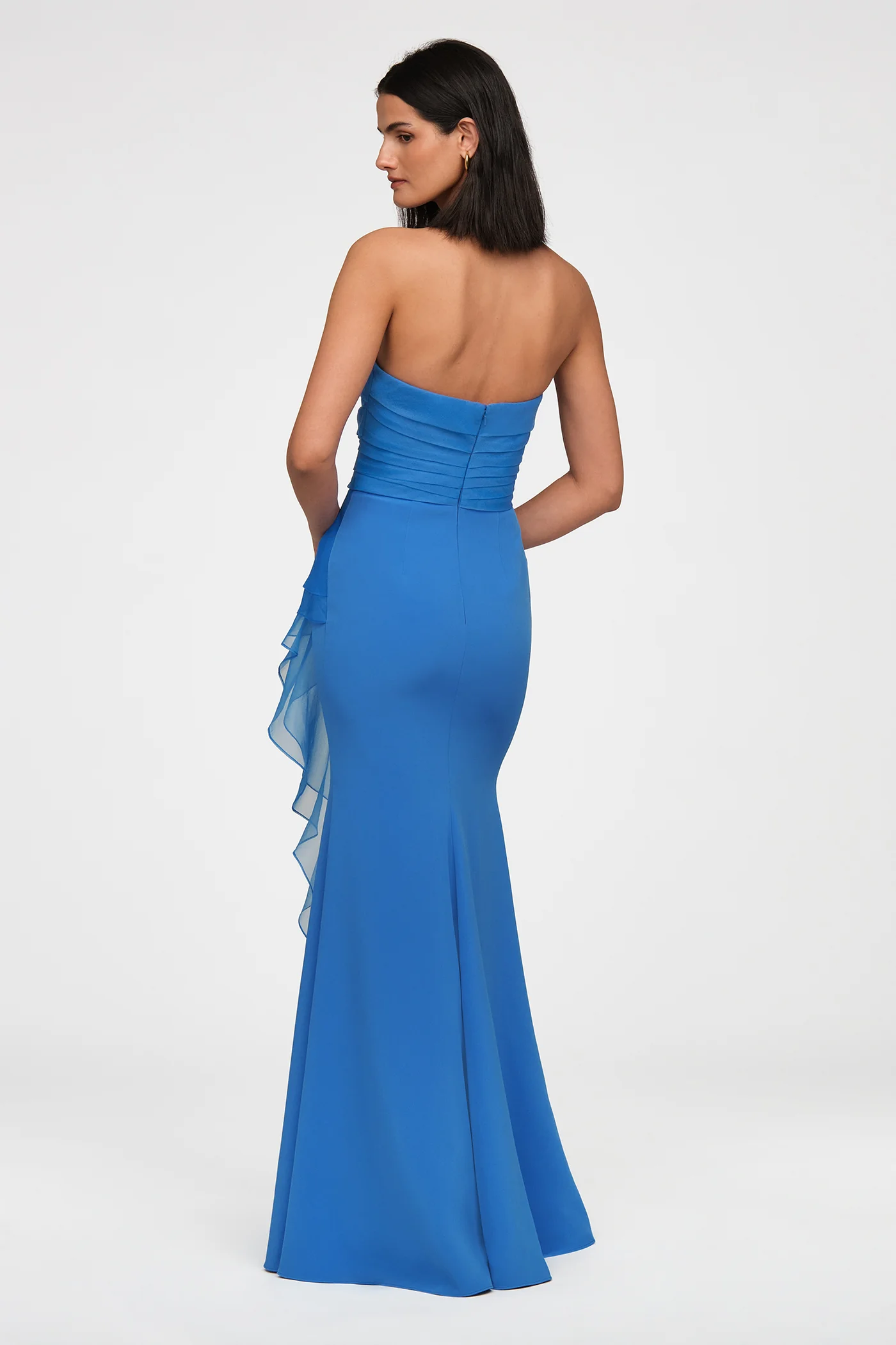 Morgan Crepe And Organza Gown - Image 3