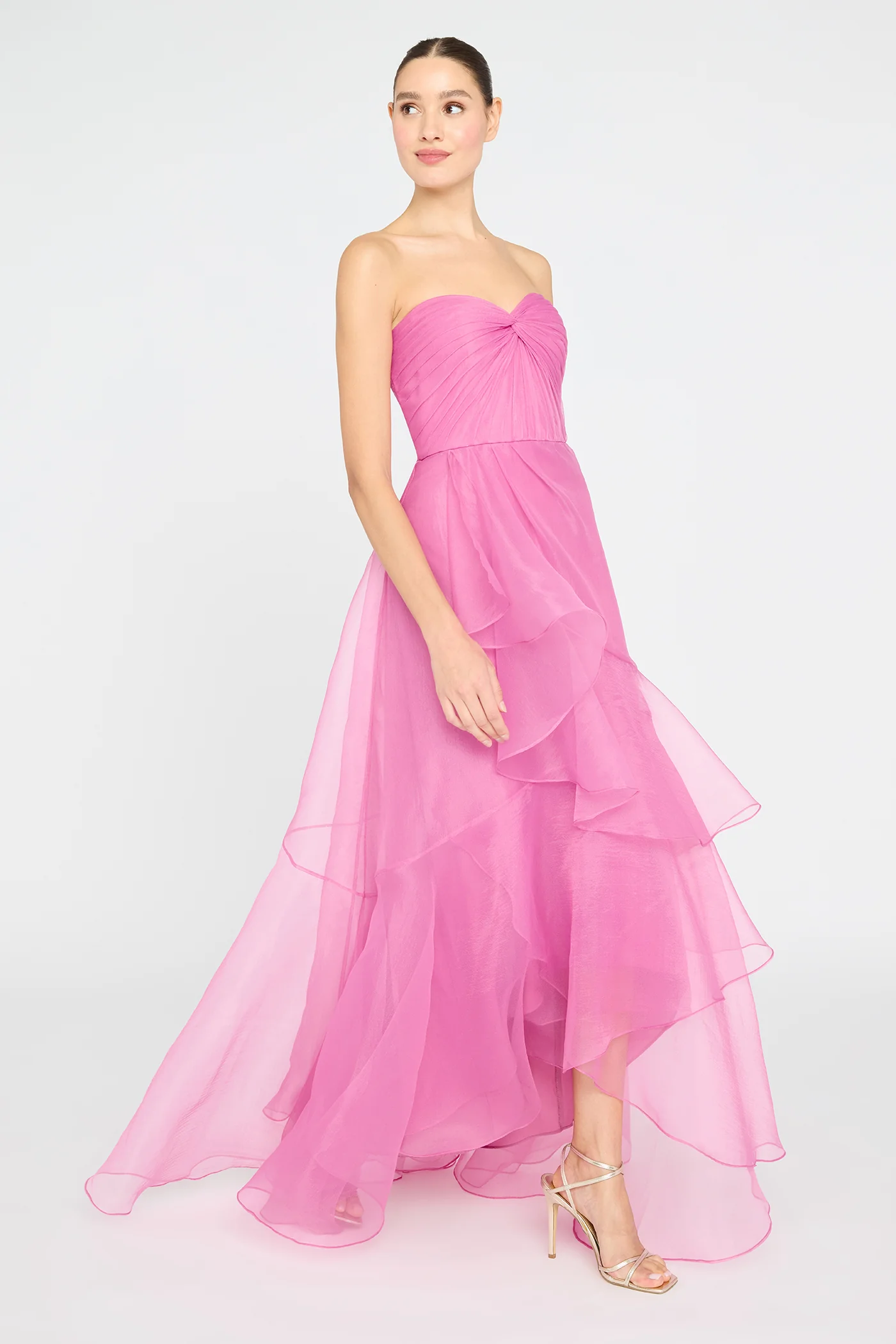 Nicki Organza Strapless Gown - Image 3