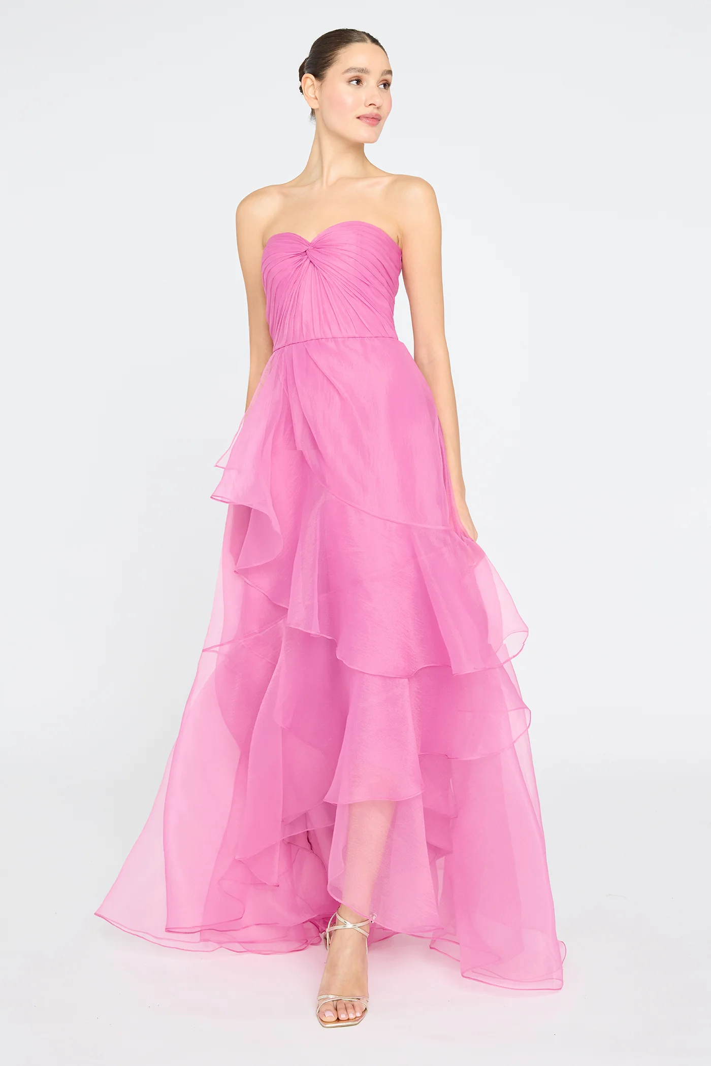 Nicki Organza Strapless Gown - Image 6