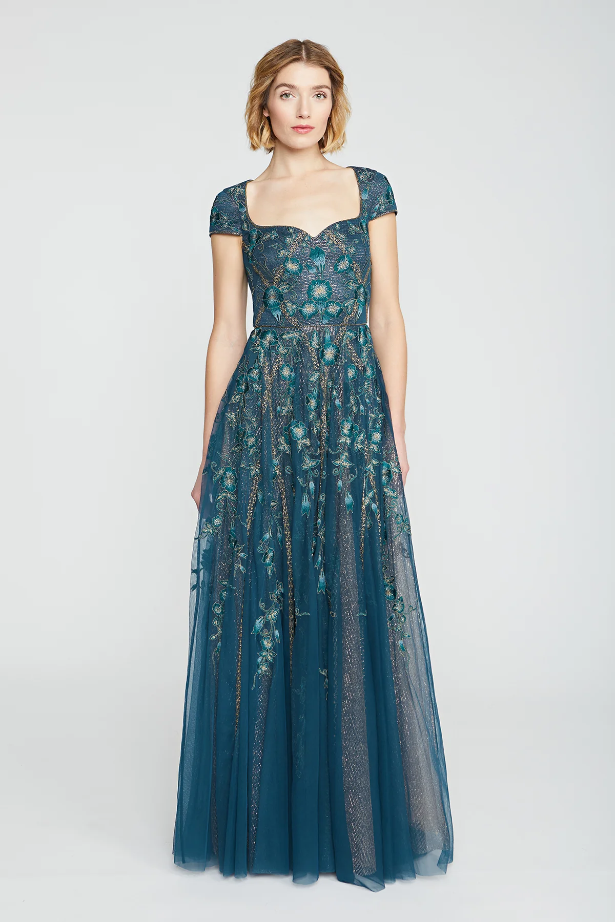 Noelle Floral Embroidered Gown