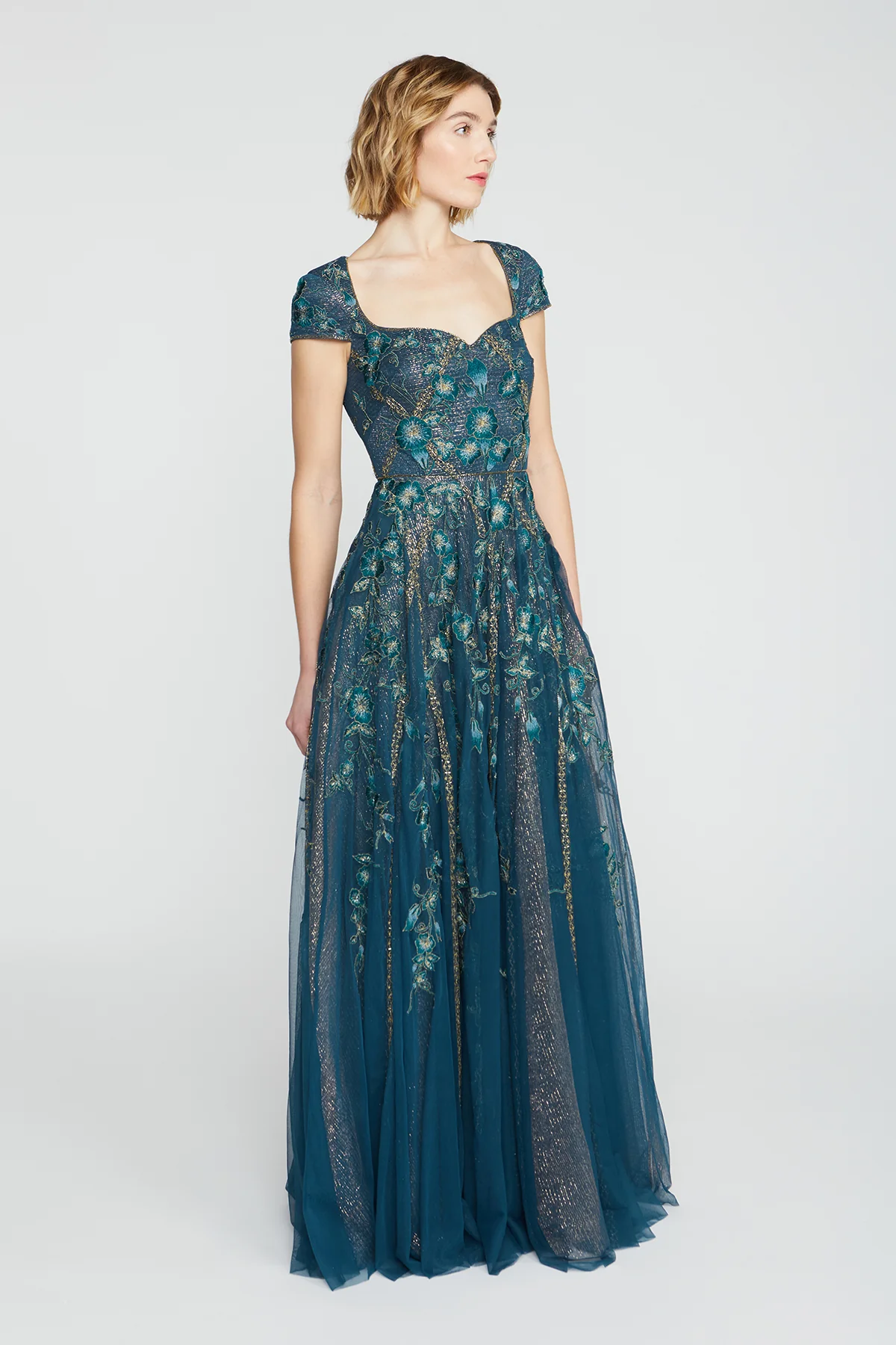 Noelle Floral Embroidered Gown - Image 3