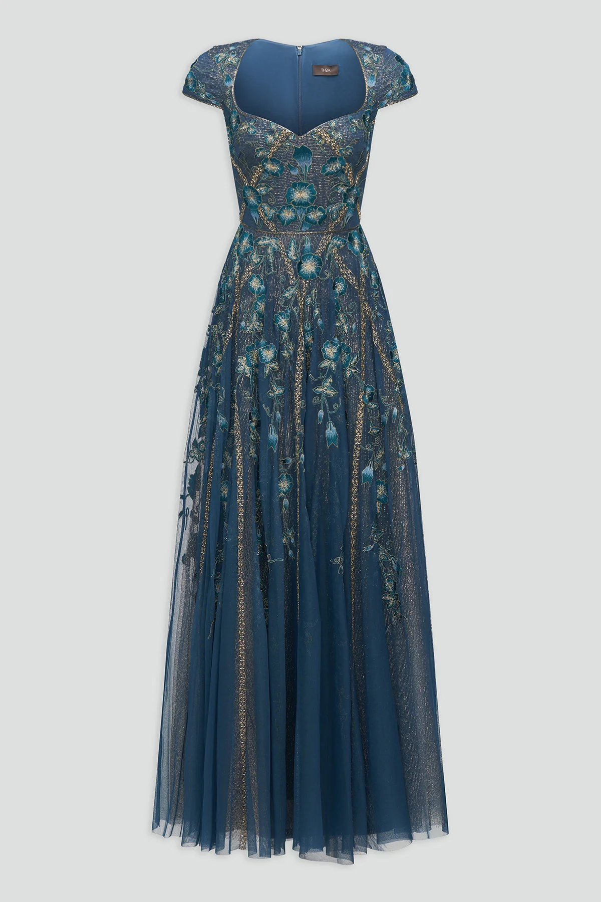 Noelle Floral Embroidered Gown - Image 6