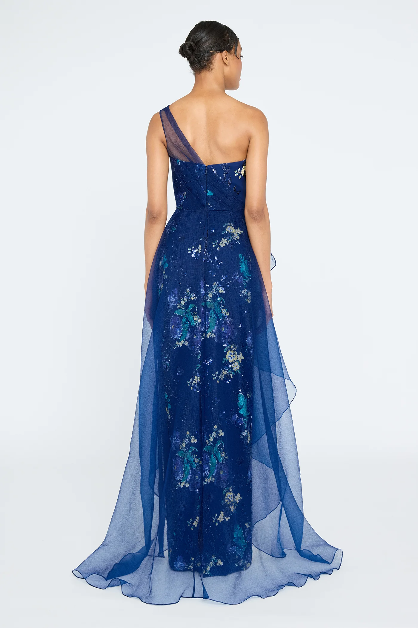 Noemi Column Gown With Overlay - Image 2