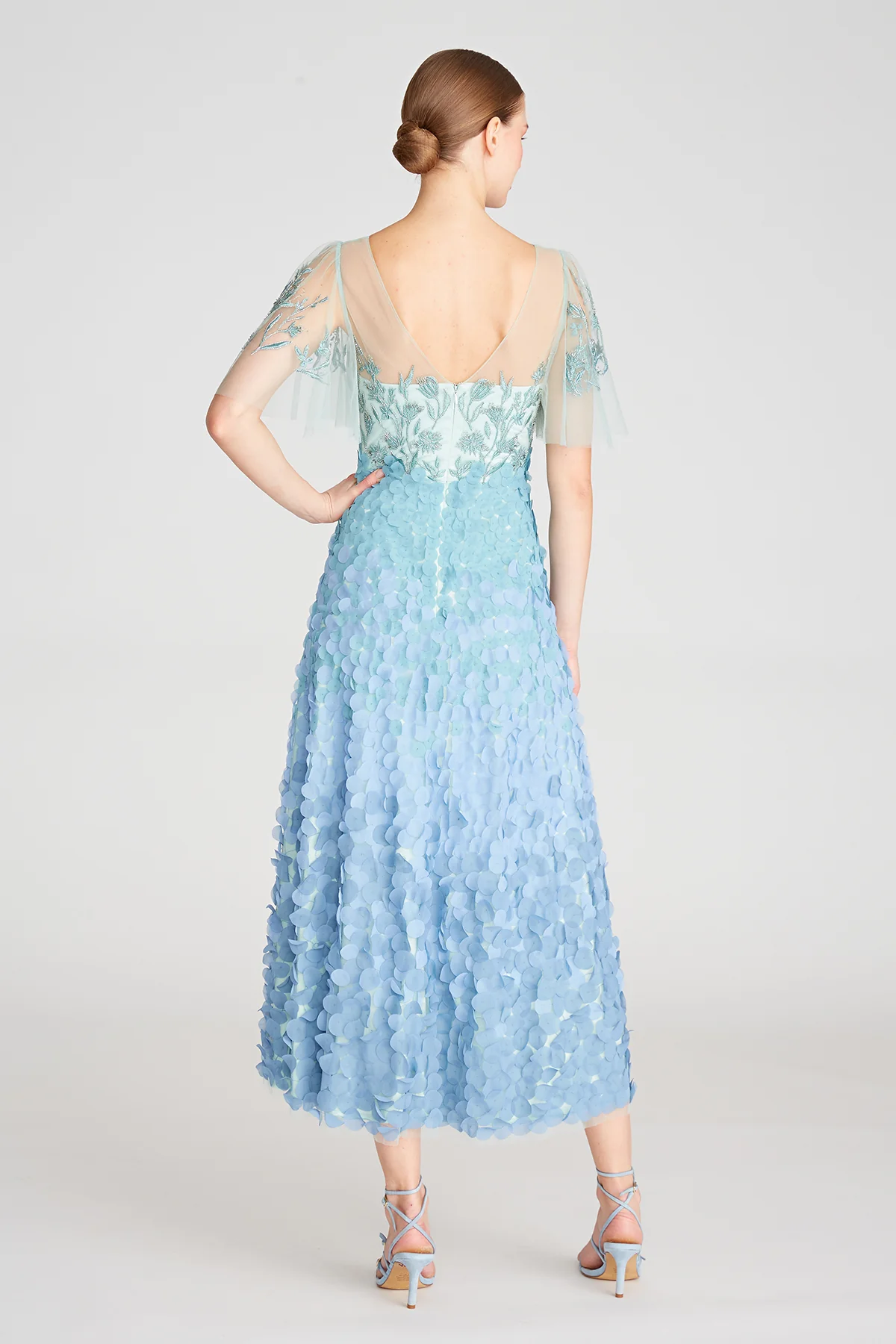 Odette Ombre Petal Dress - Image 3