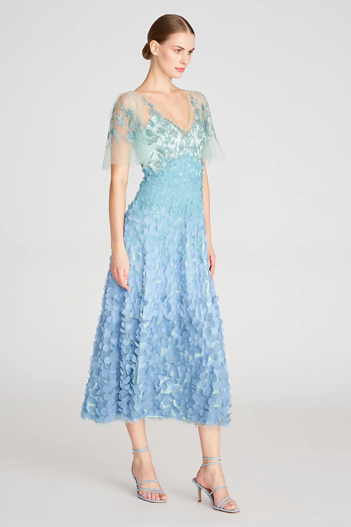 Odette Ombre Petal Dress - Image 5