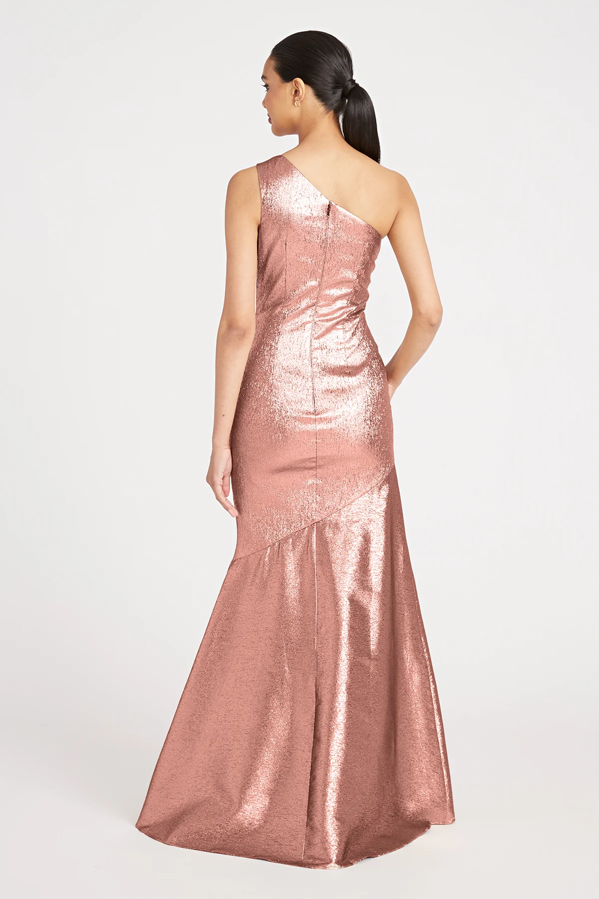 One Shoulder Ruched Gown - Image 2