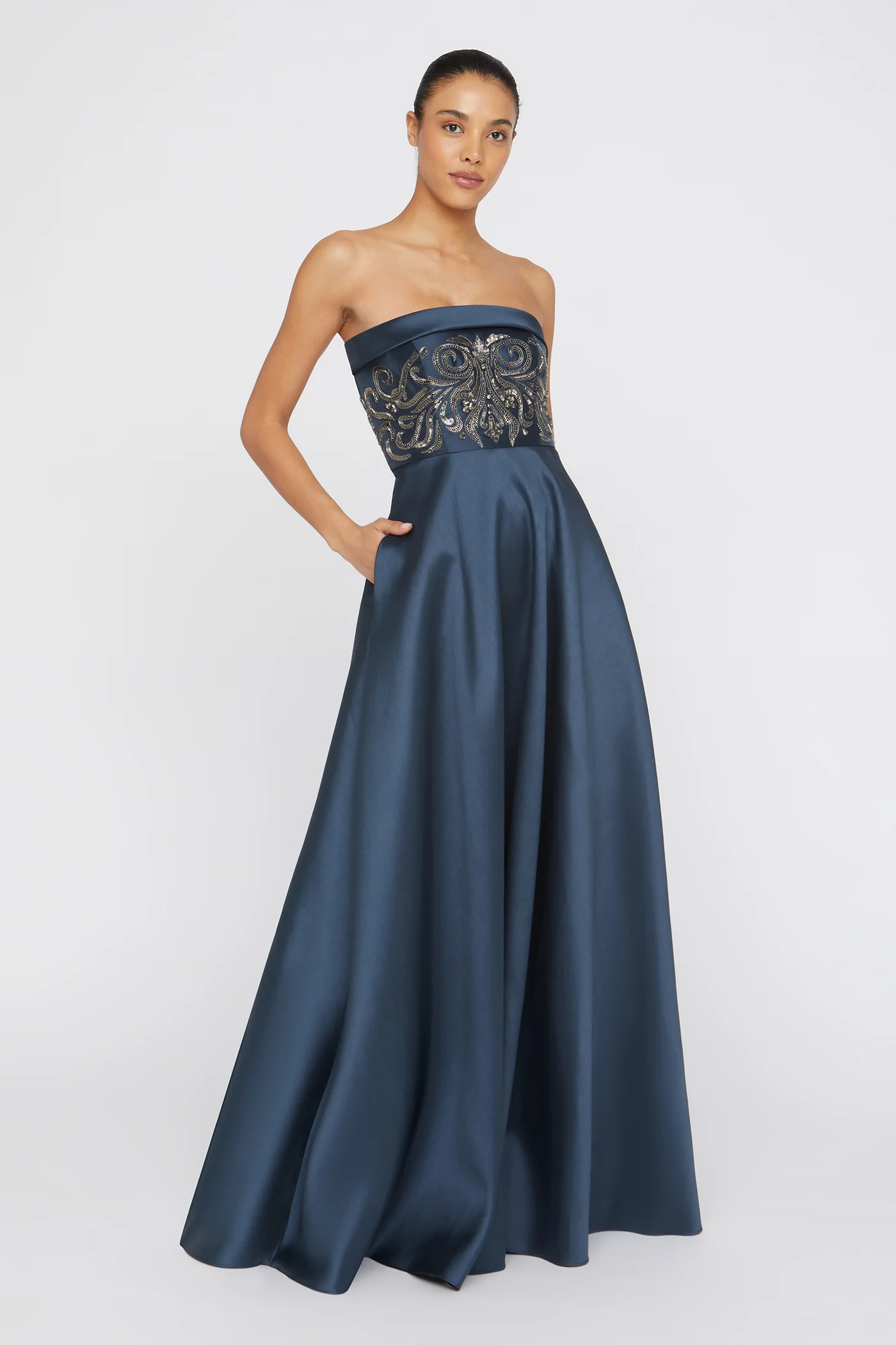 Paloma Mikado A-Line Gown - Image 3