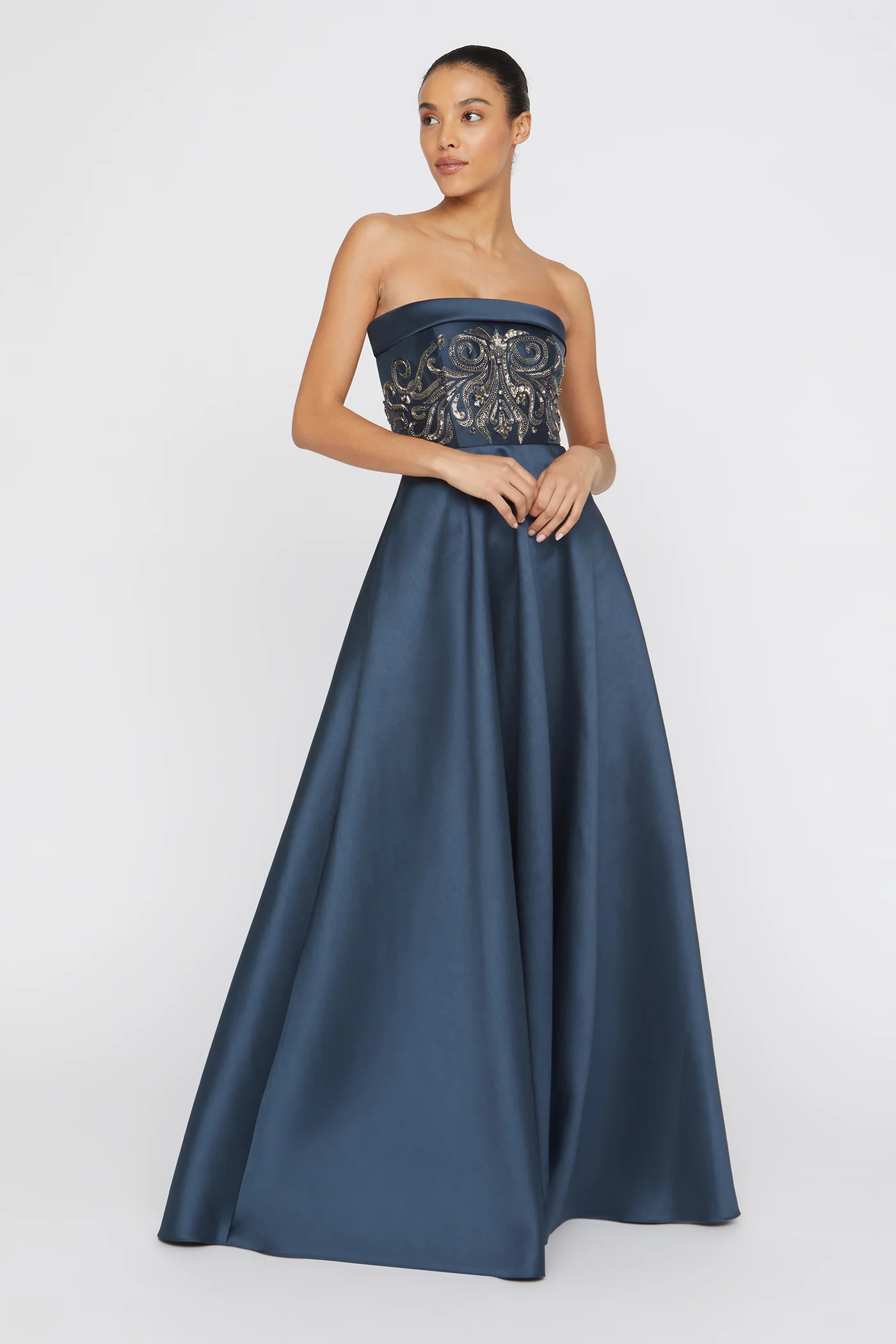 Paloma Mikado A-Line Gown - Image 5