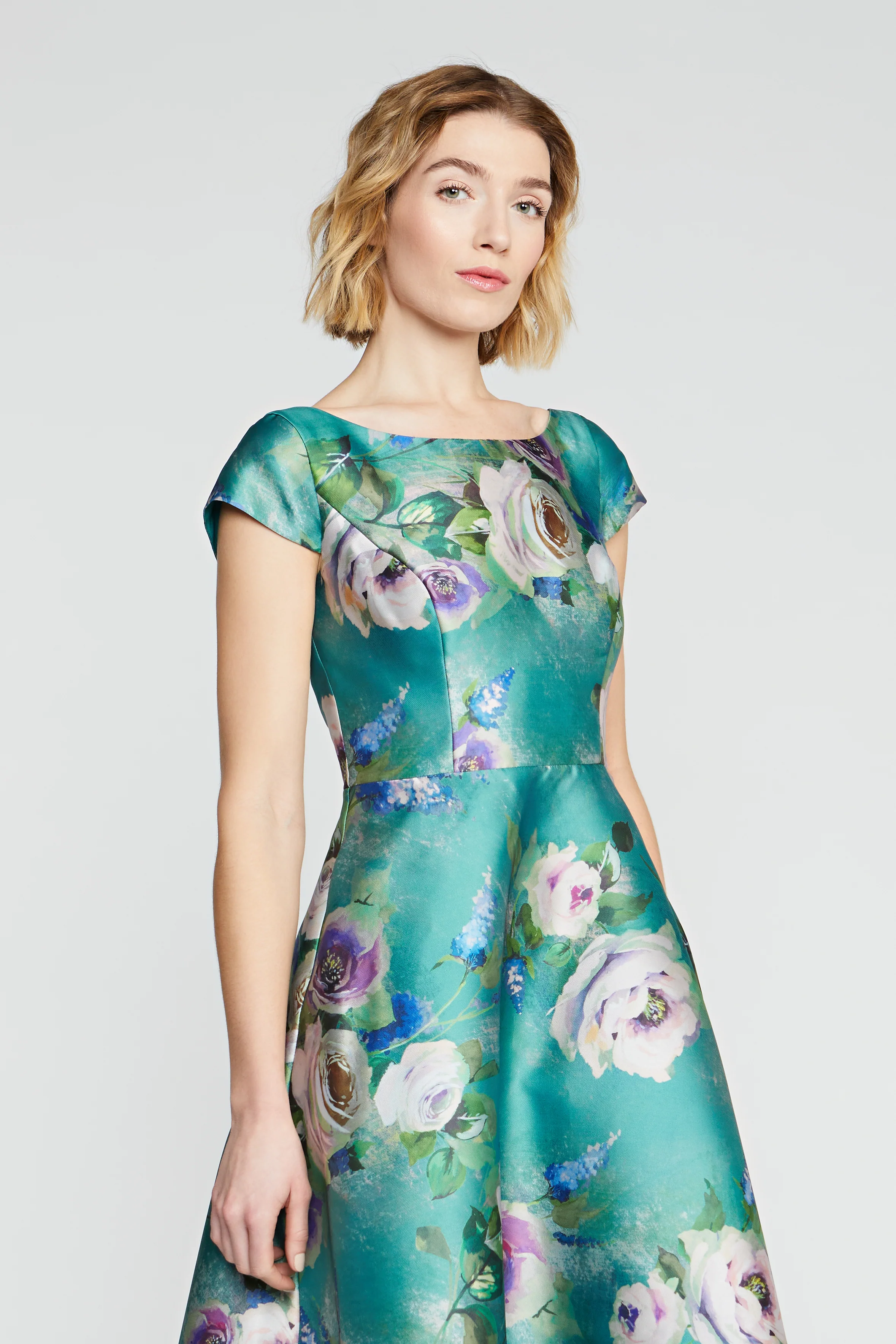 Paula Mikado Tea Length Dress - Image 6