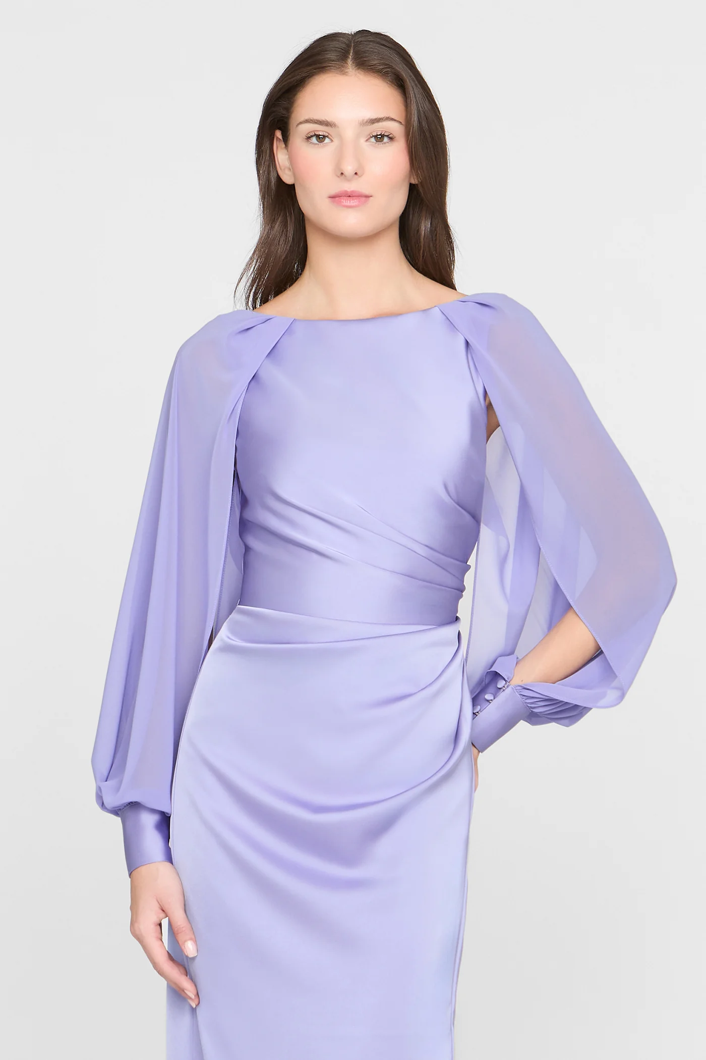 Penelope Satin Column Dress - Image 4