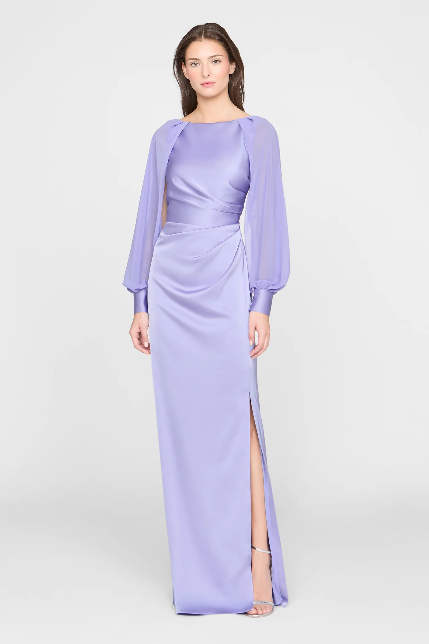 Penelope Satin Column Dress - Image 5