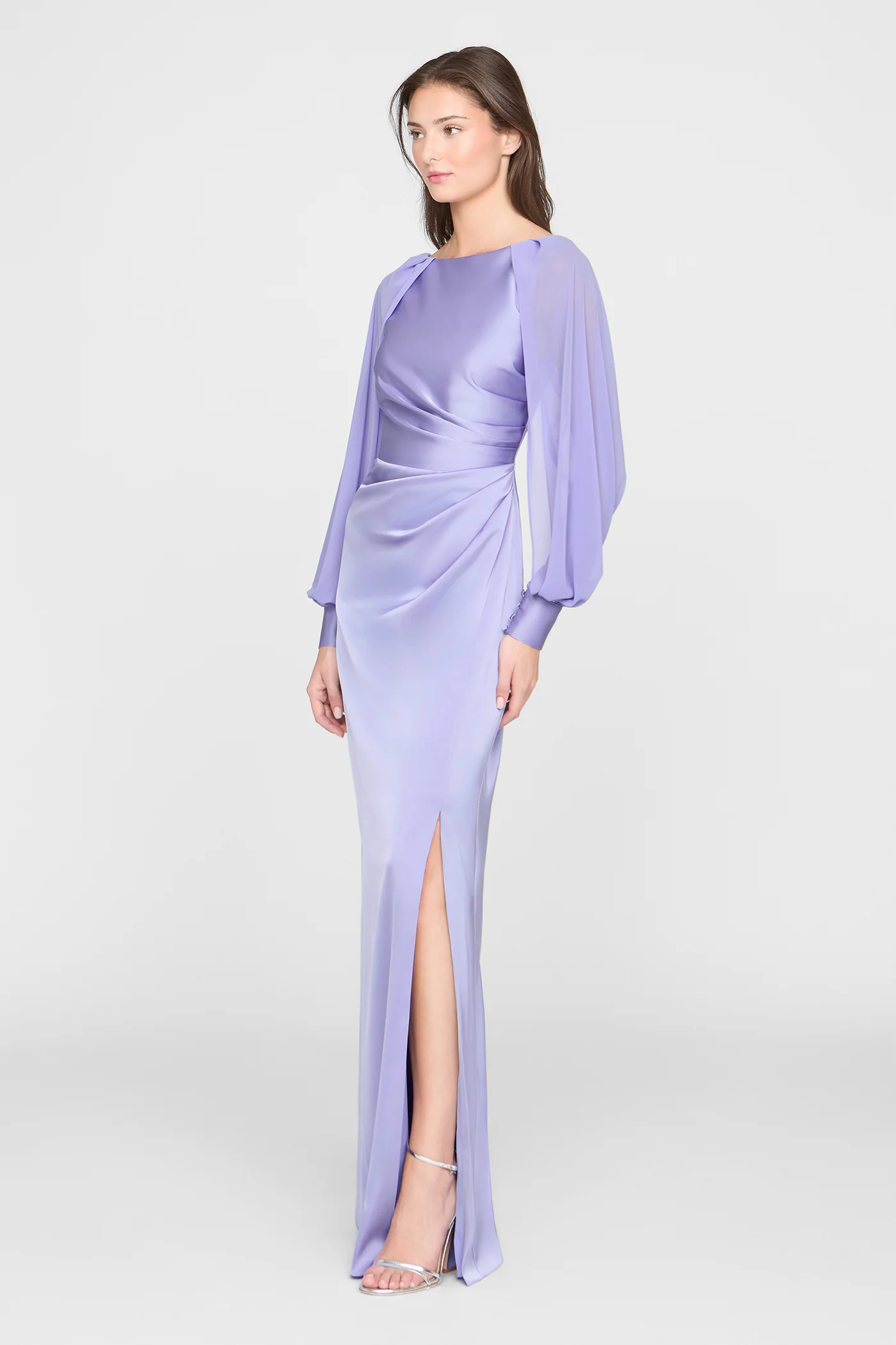 Penelope Satin Column Dress - Image 6