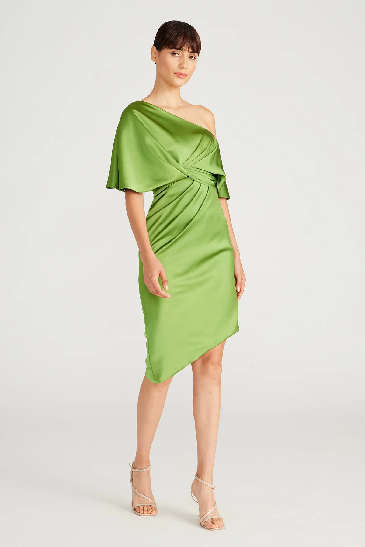 Polly Satin Cocktail Dress - Image 3