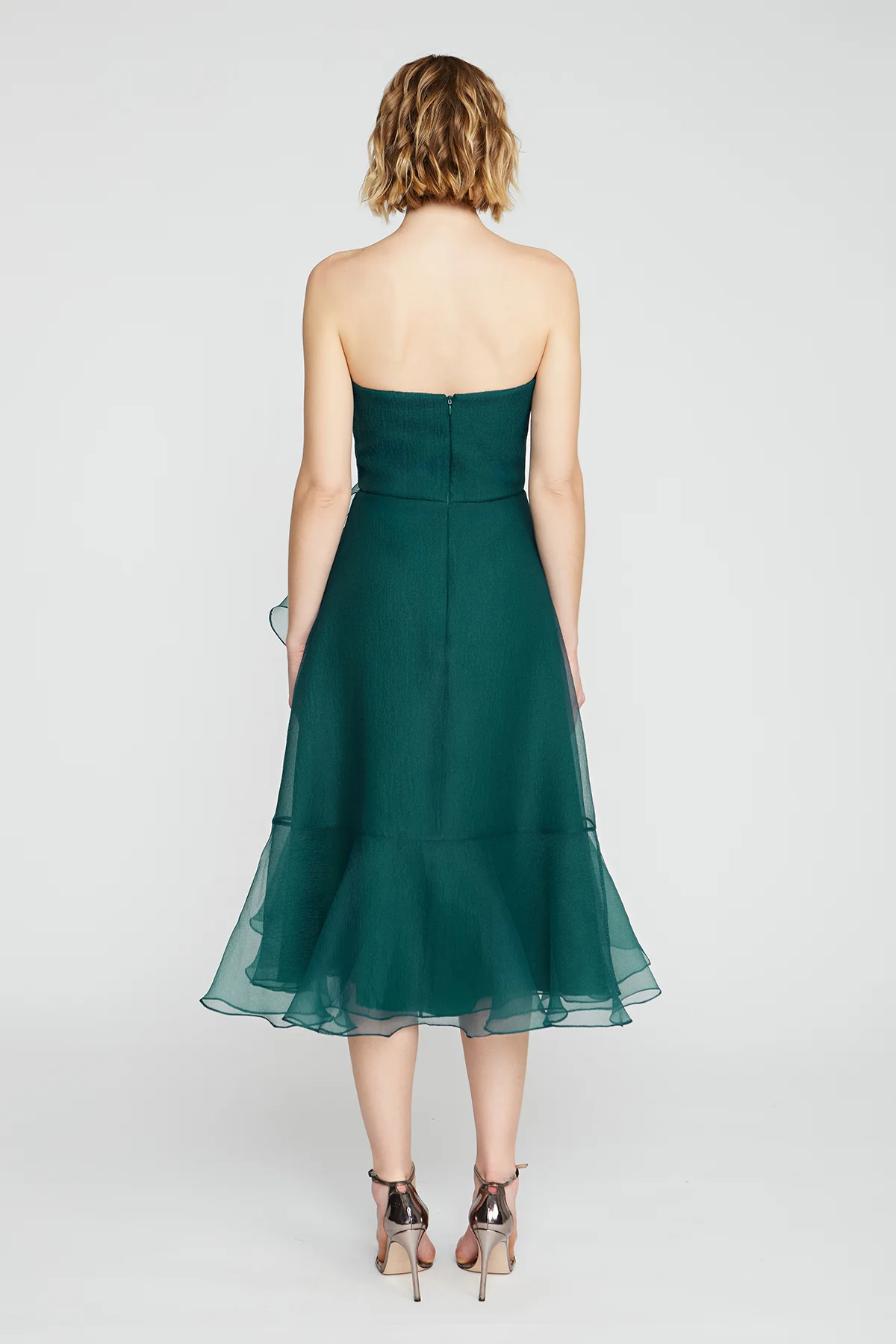 Rachel Strapless Draped Dress - Image 2