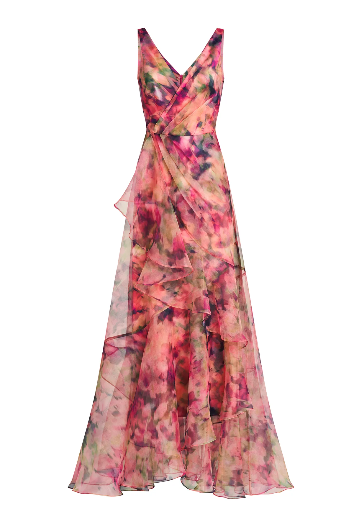 Raisa Organza V Neck Gown - Image 8