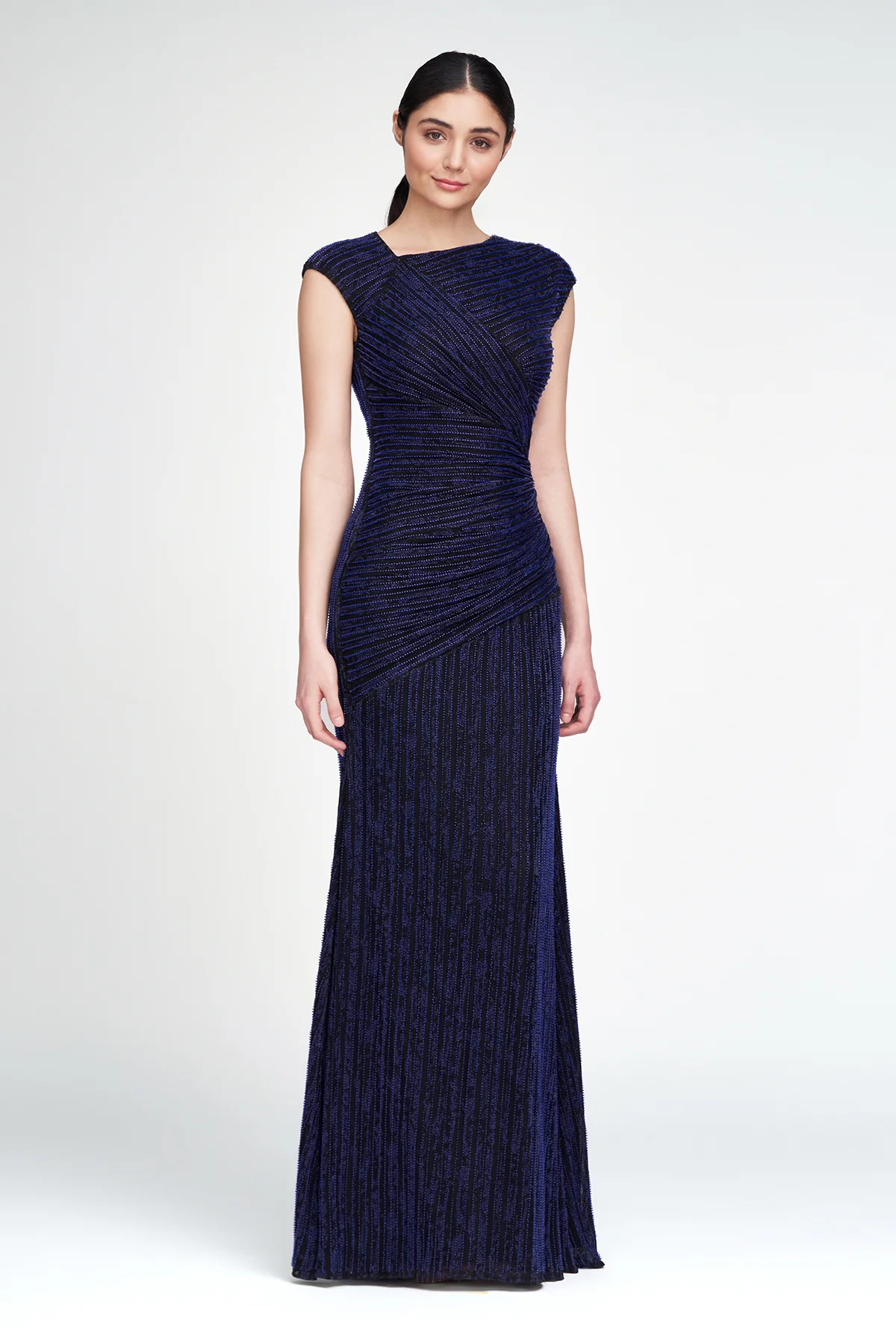 Raya Asymmetric Draped Gown - Image 3