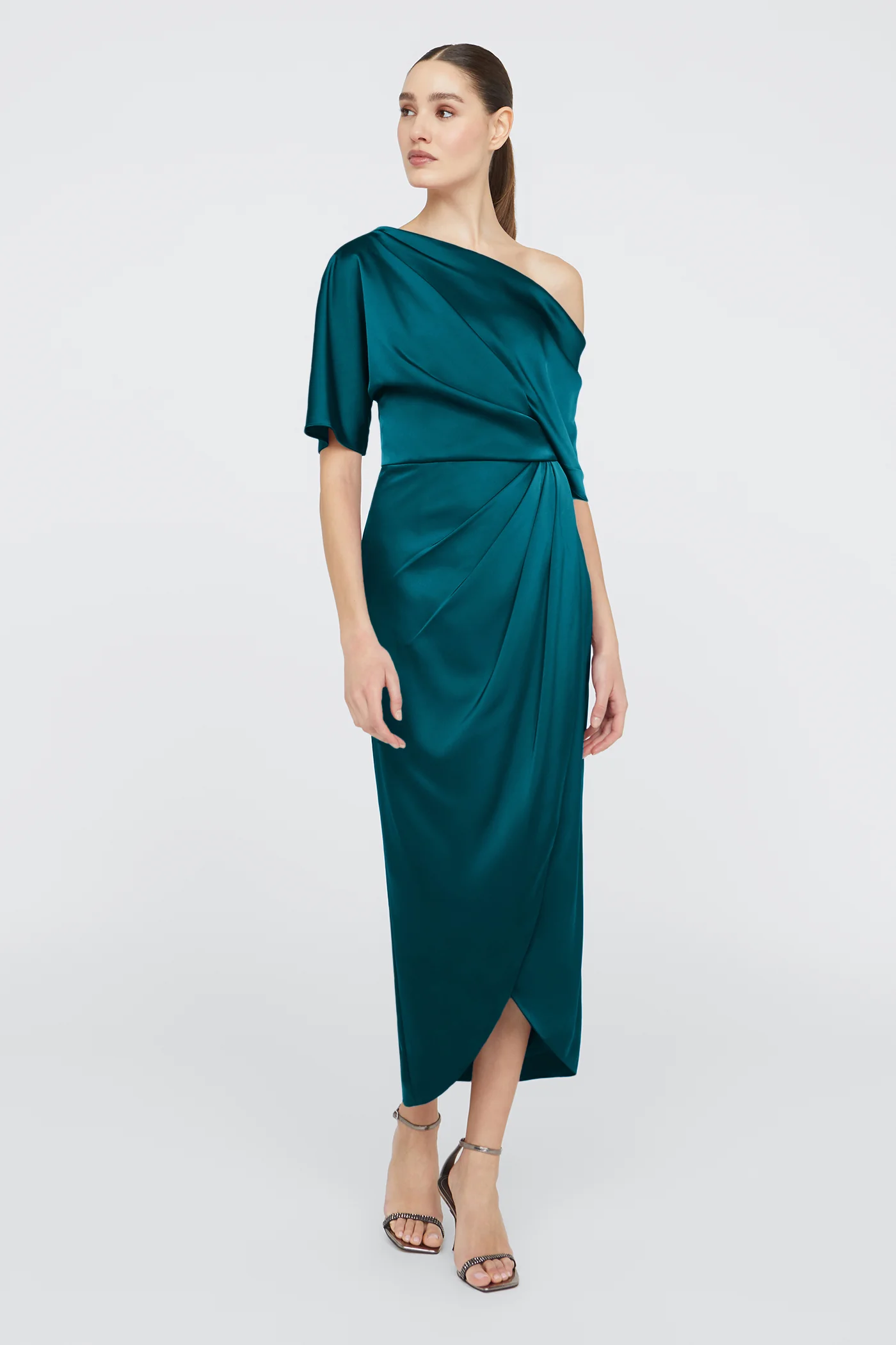 Rayna One Shoulder Draped Gown - Image 3