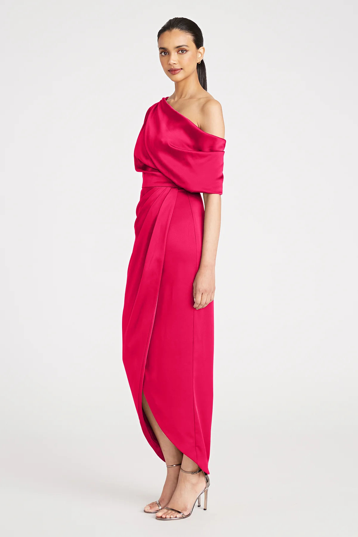 Rayna One Shoulder Draped Gown - Image 3