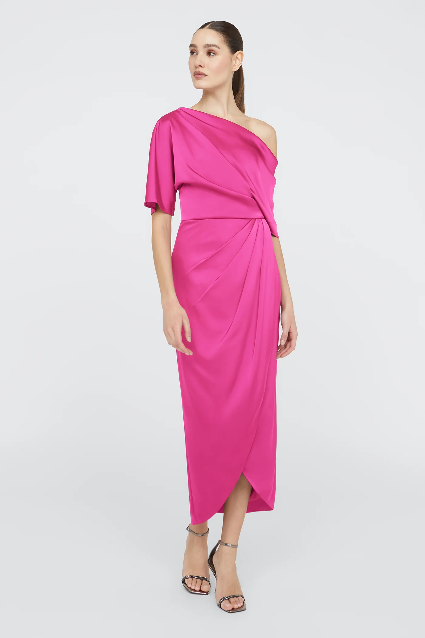 Rayna One Shoulder Draped Gown - Image 3