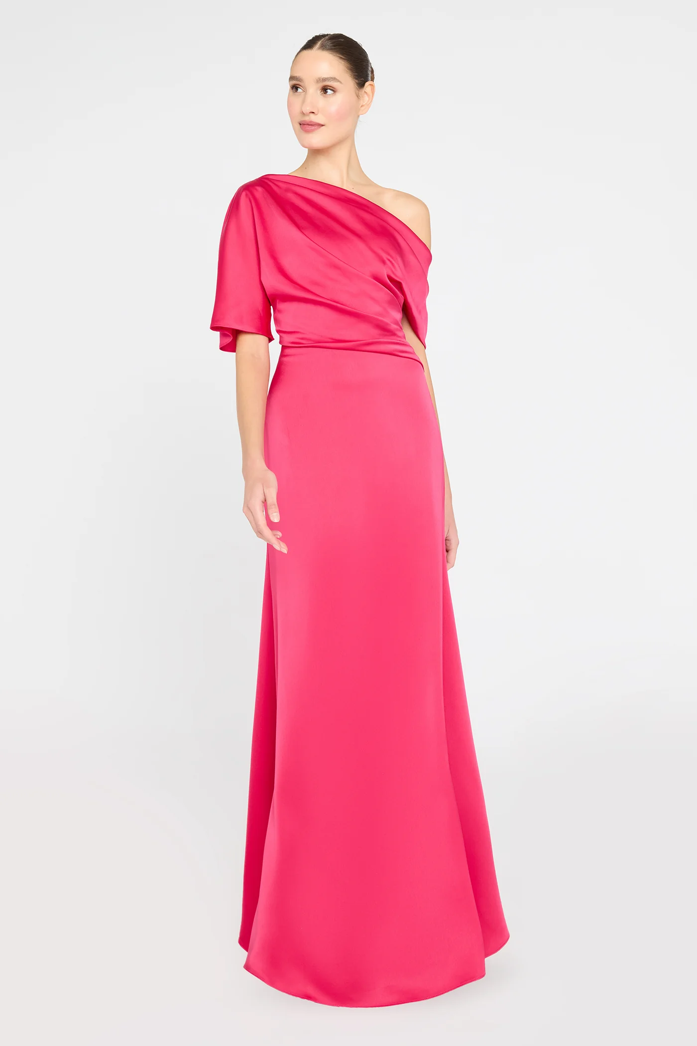 Remi One Shoulder Draped Gown - Image 3