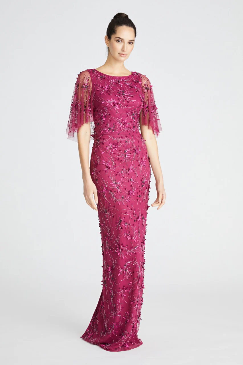 Romina Beaded Petal Gown - Image 4