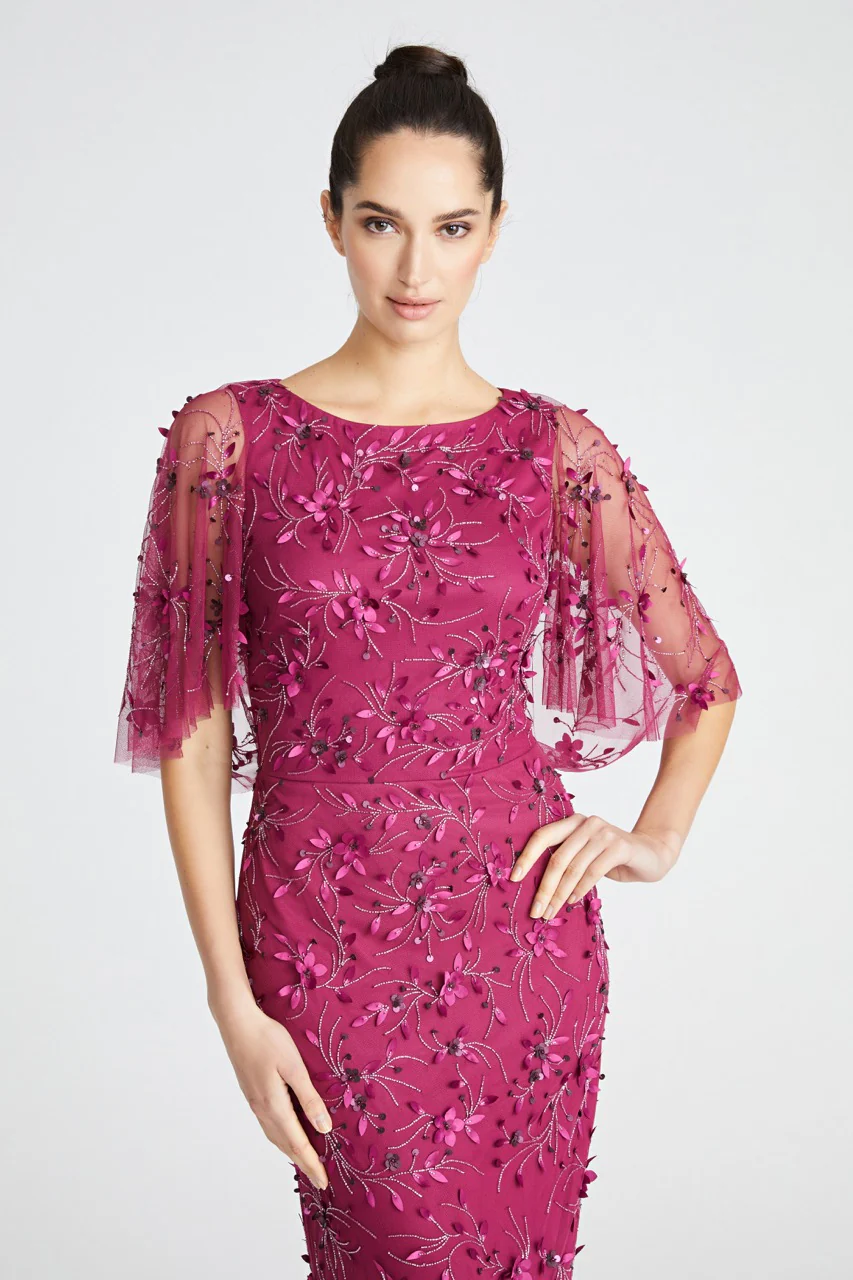 Romina Beaded Petal Gown - Image 5
